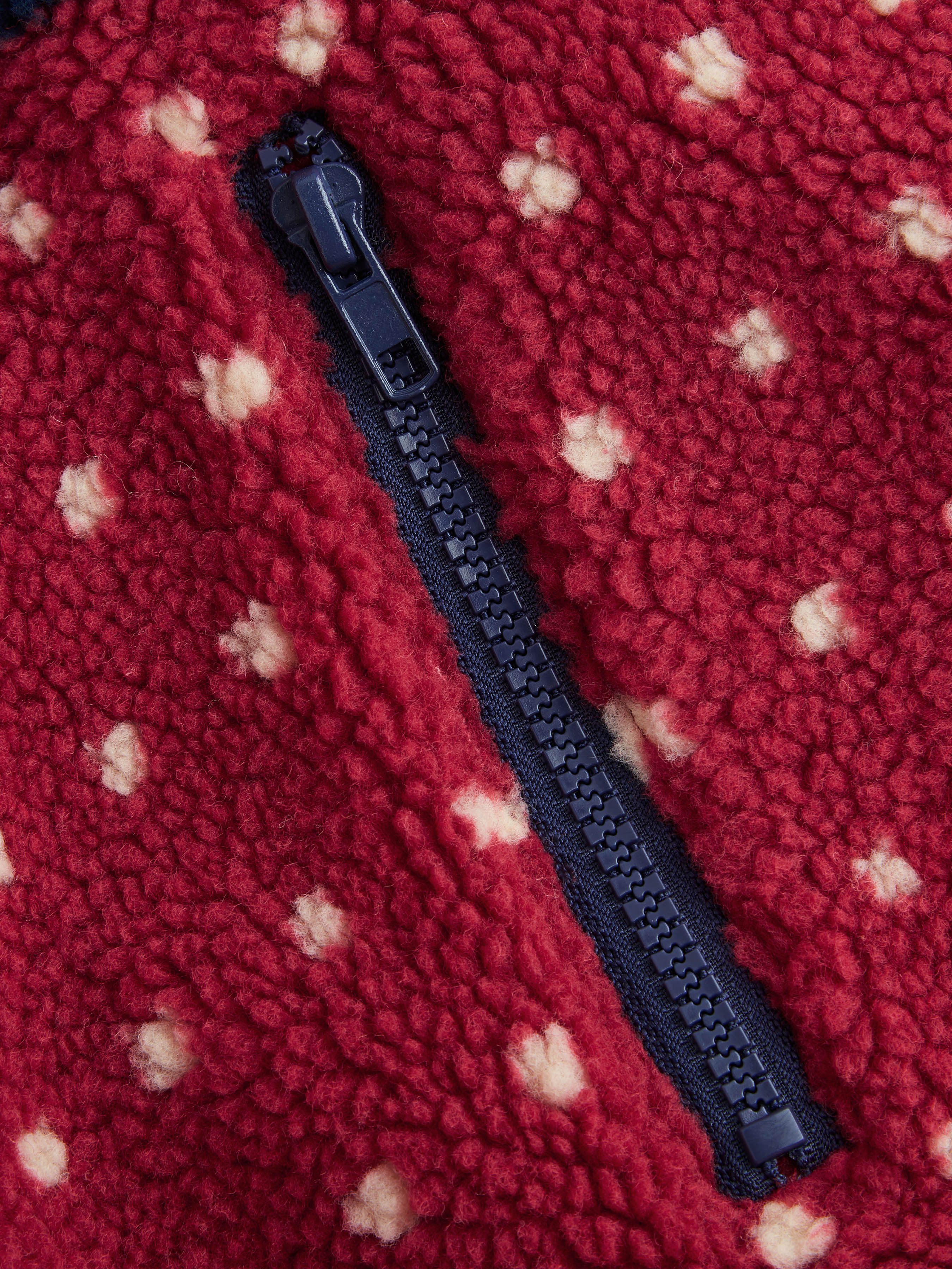 Fleece Collar Graphic Jacket