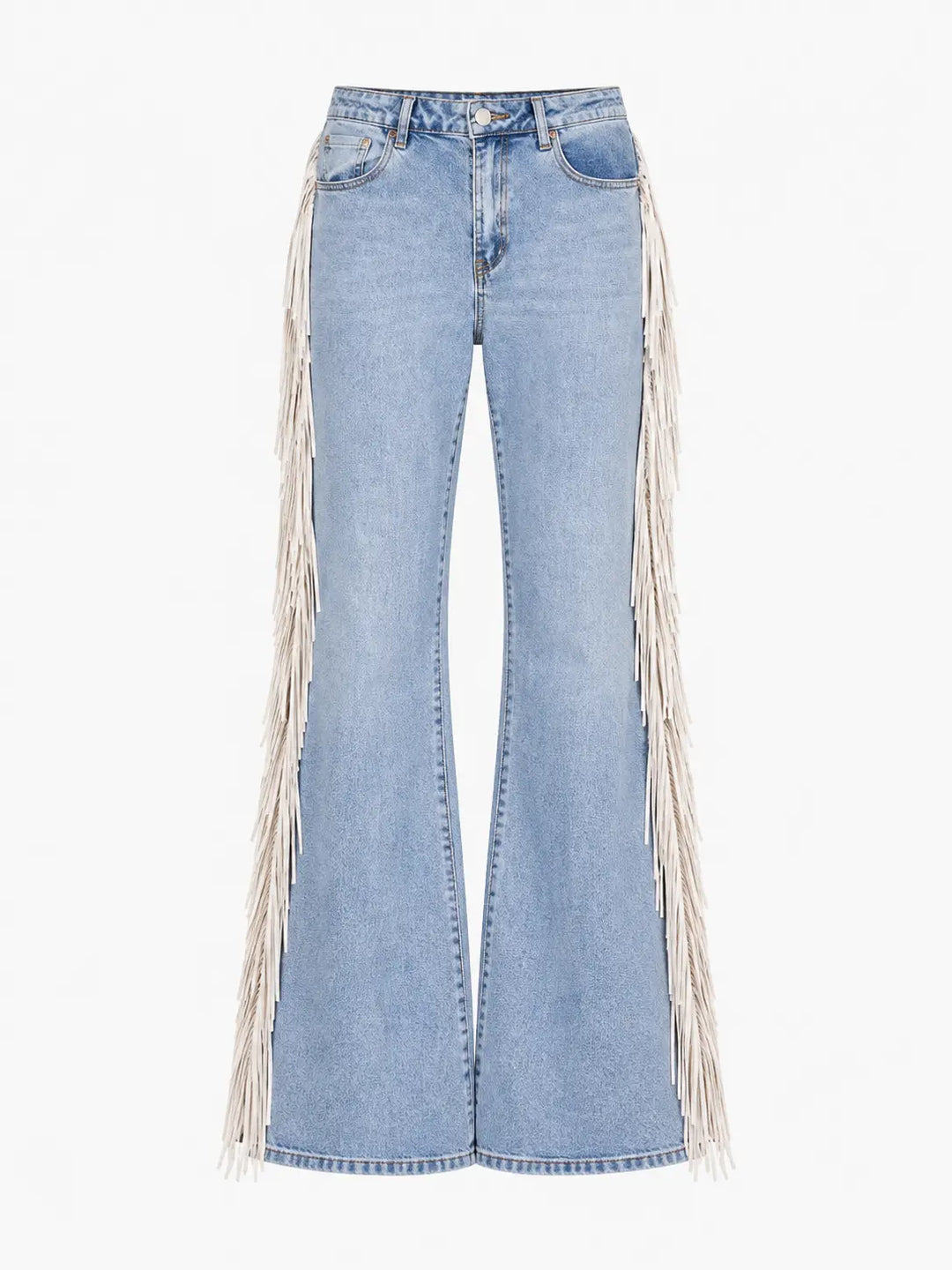 Western Fringe Flare Jeans