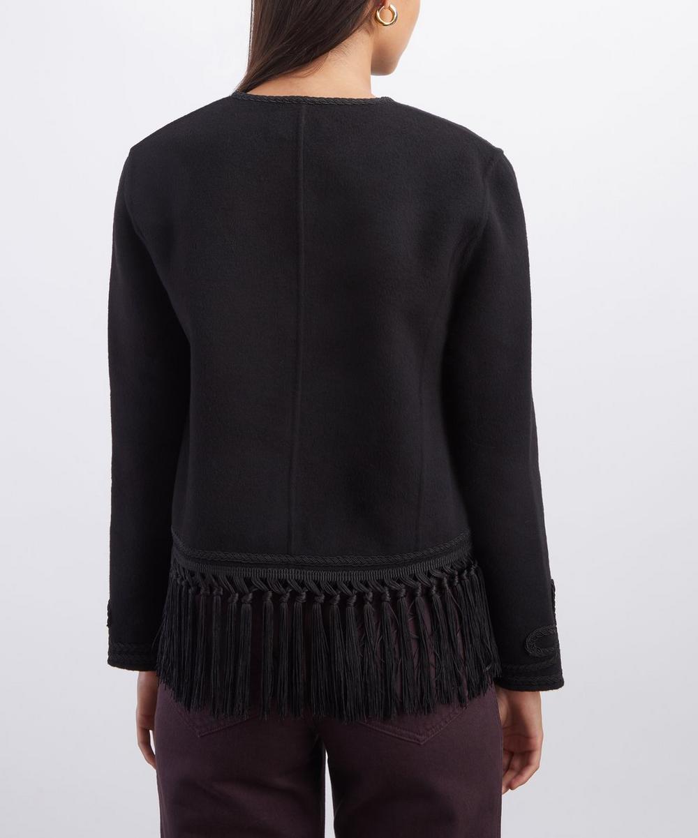 Inga Fringed Wool-Blend Jacket