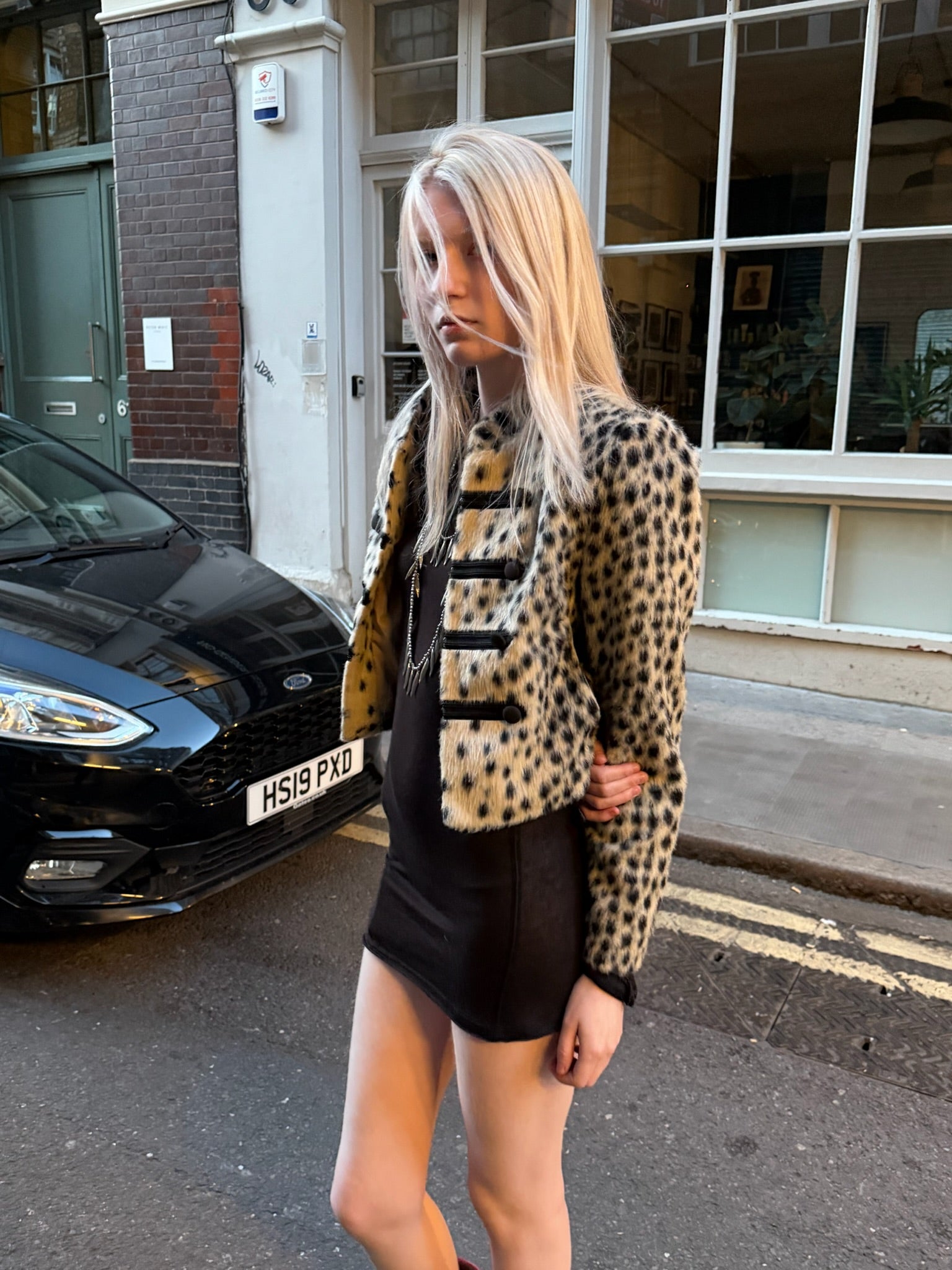 Romy Snow Leopard Jacket