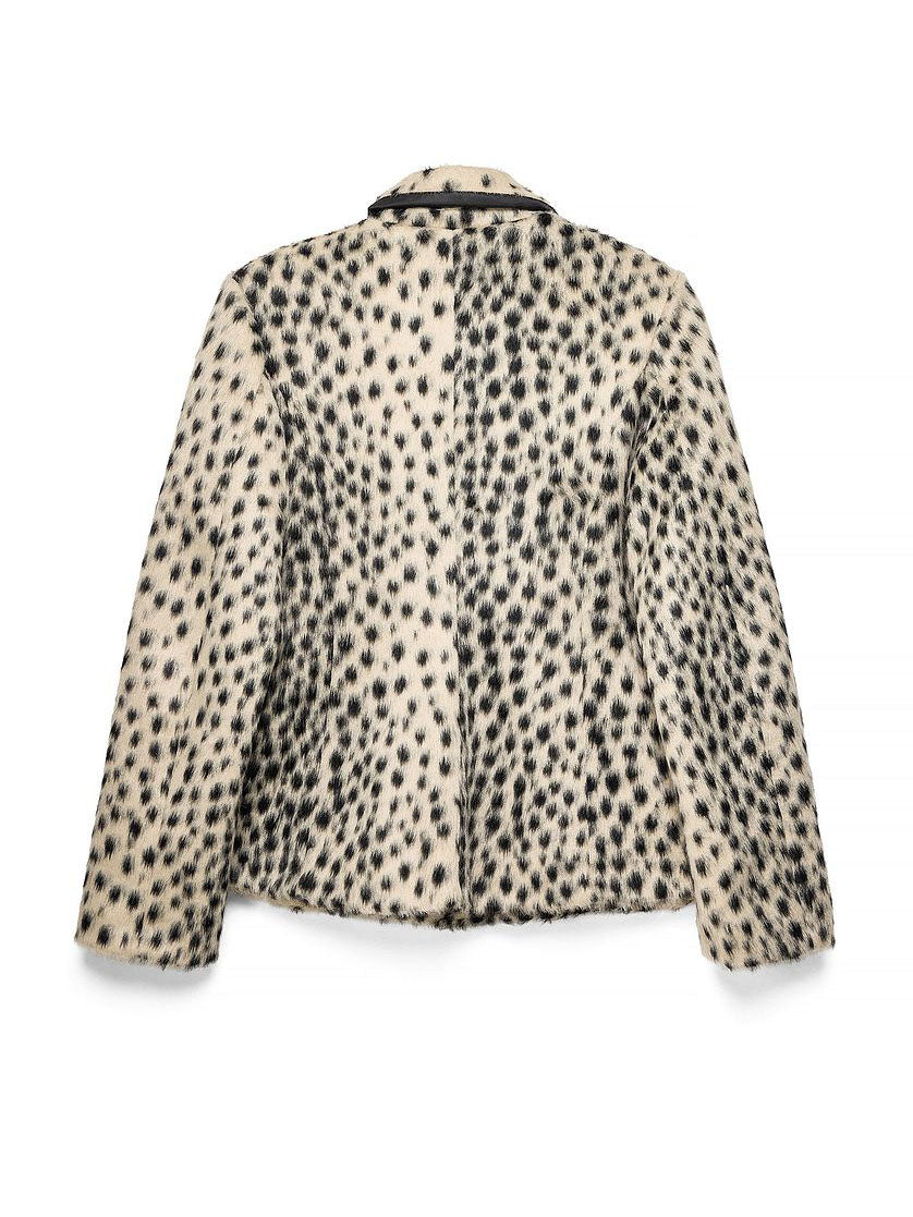 Faux Fur Printed Jacket