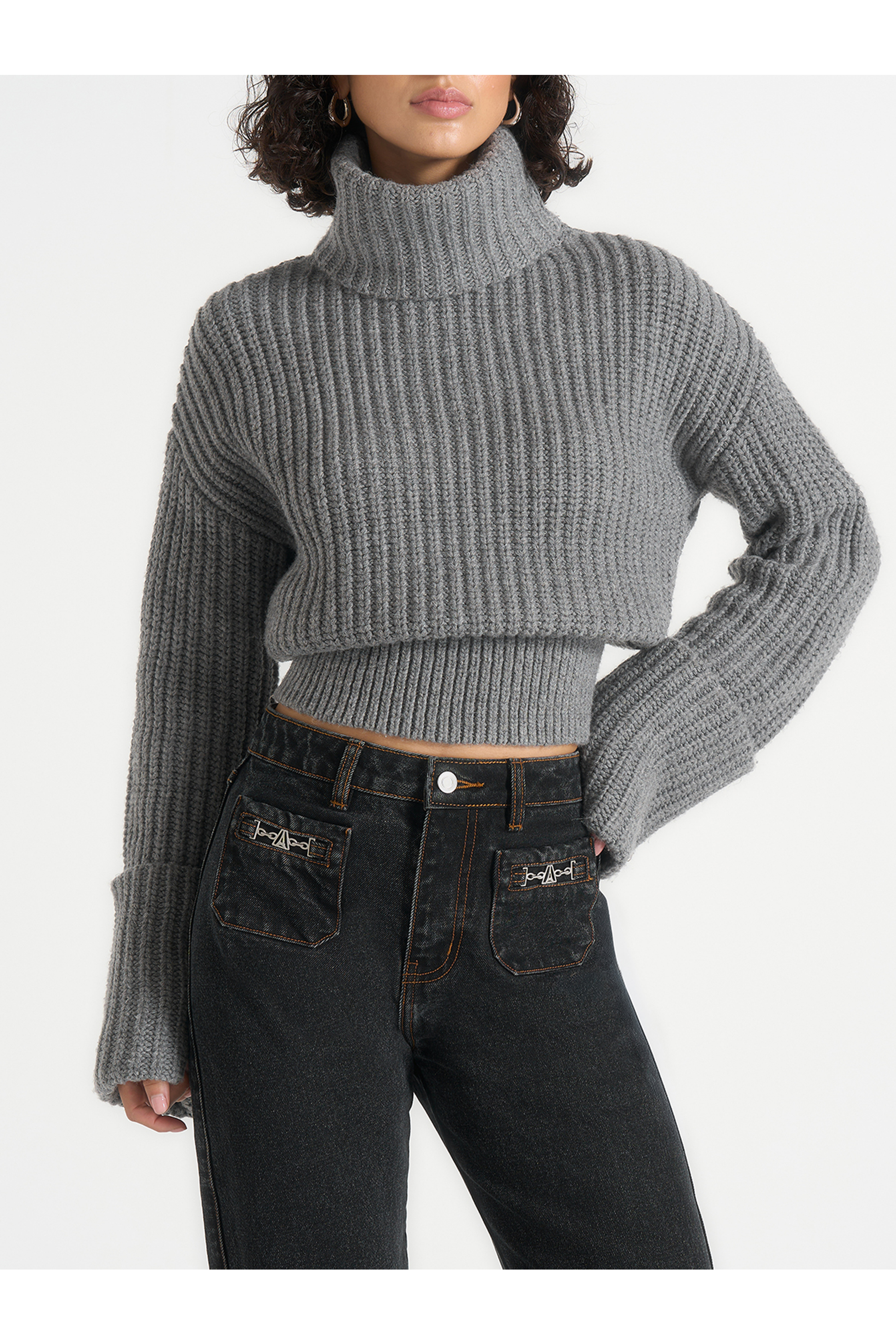 Amaya Roll Neck Knit Jumper