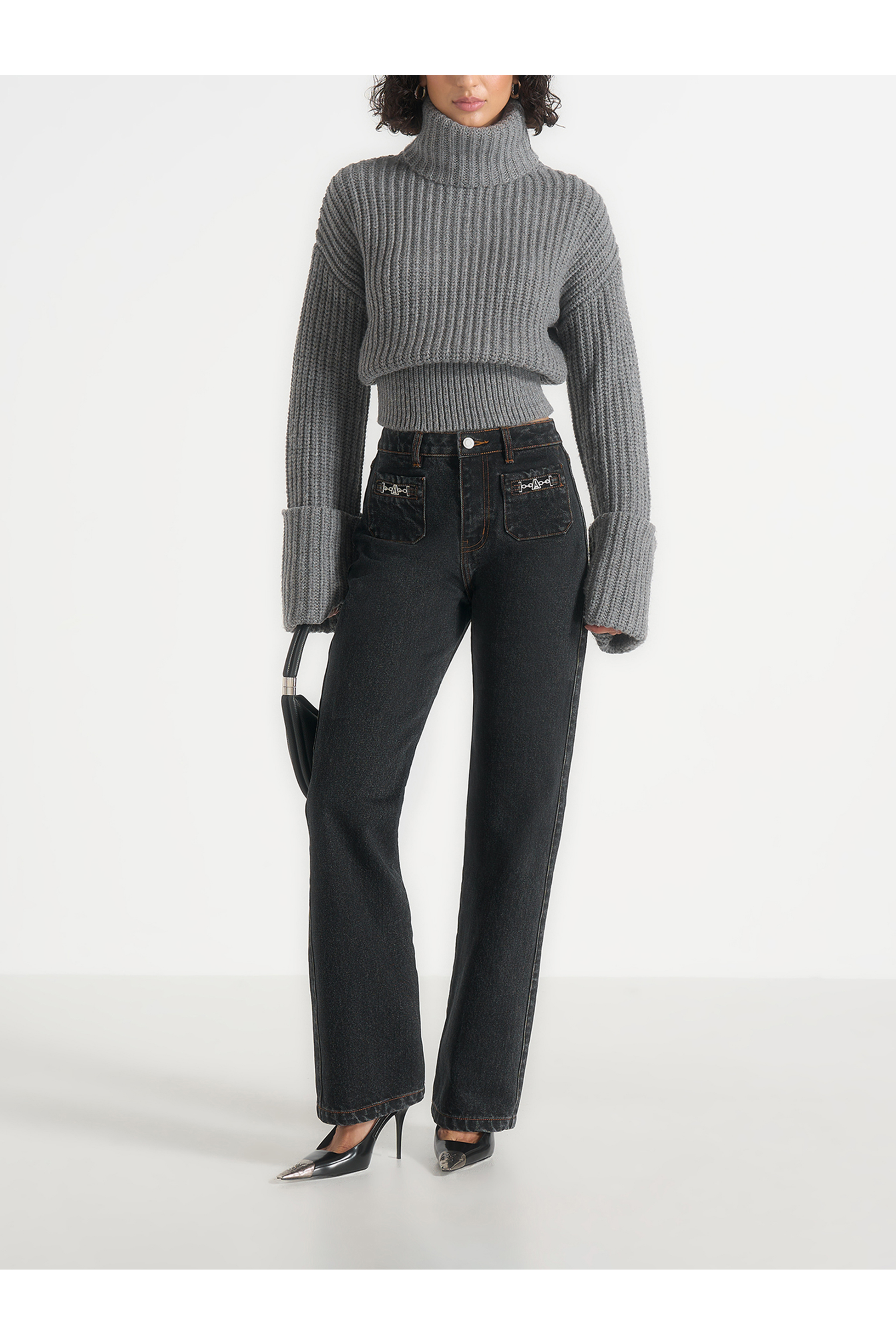 Amaya Roll Neck Knit Jumper