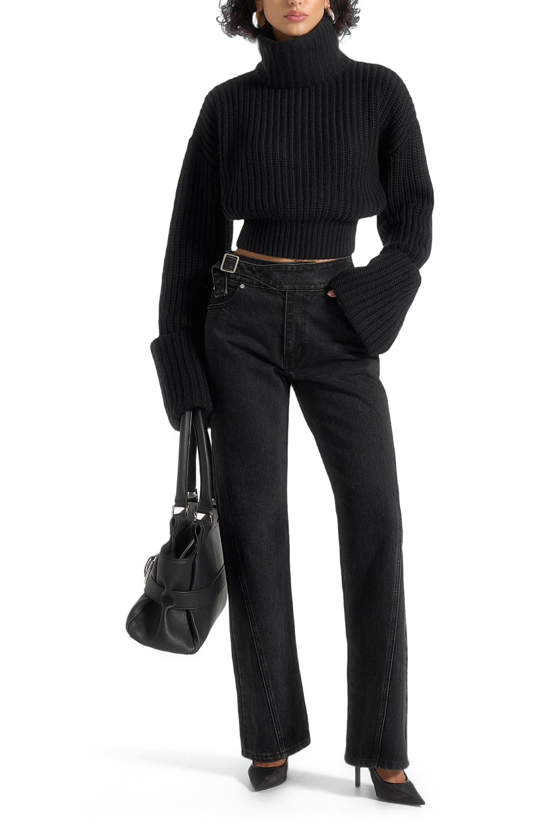 Amaya Roll Neck Knit Jumper