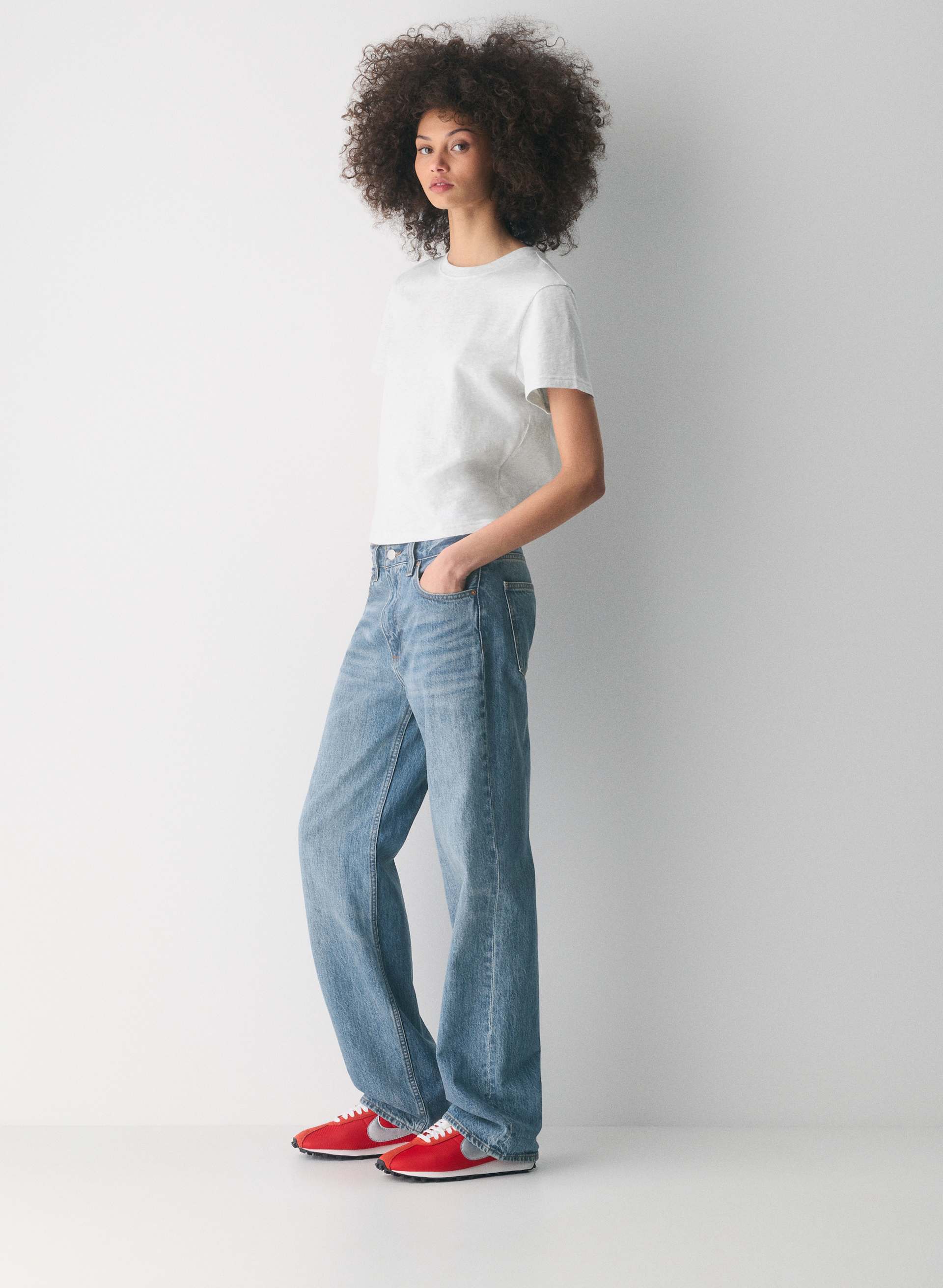 Soft 100% Cotton Jersey Crewneck T-shirt