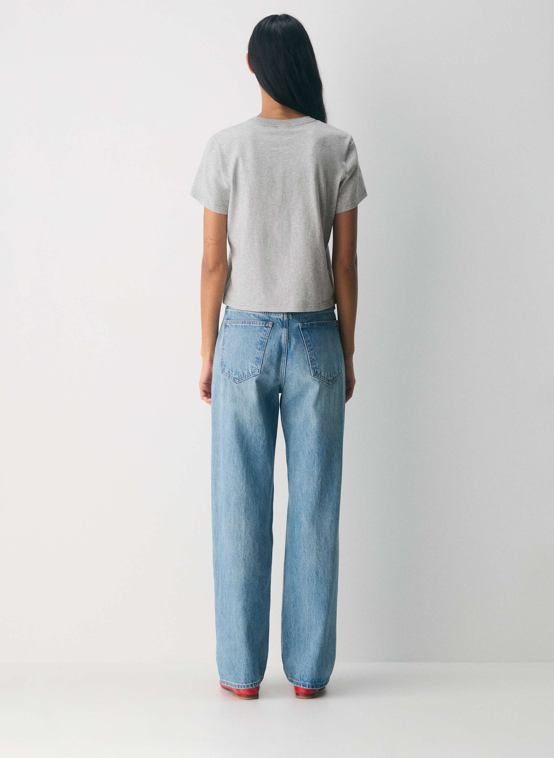 Soft 100% Cotton Jersey Crewneck T-shirt