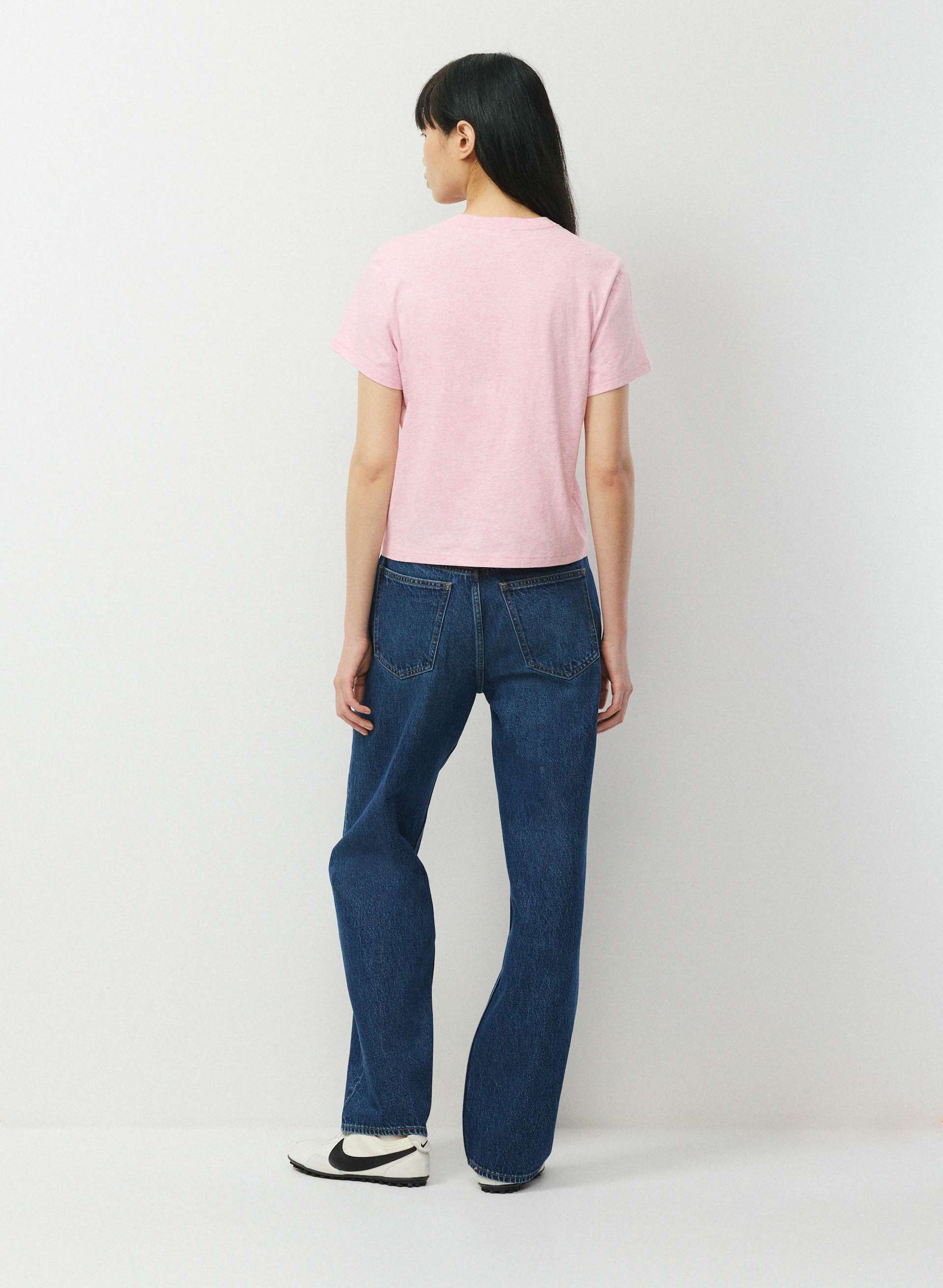 Soft 100% Cotton Jersey Crewneck T-shirt