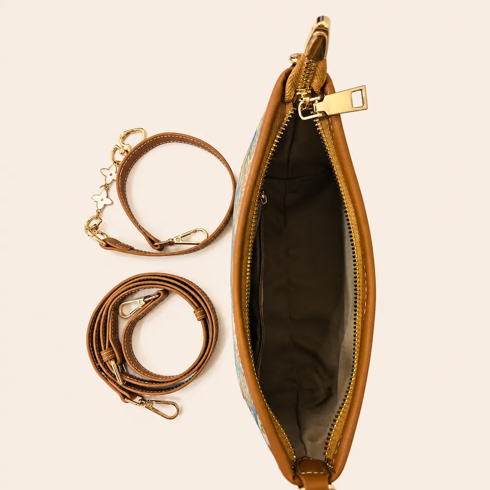 Zhuang Brocade Heritage Shoulder Bag