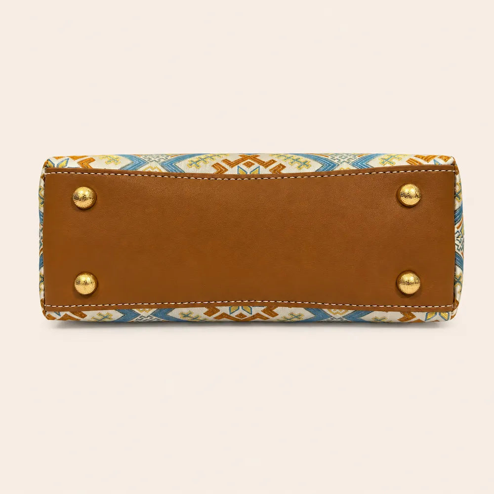 Zhuang Brocade Heritage Shoulder Bag