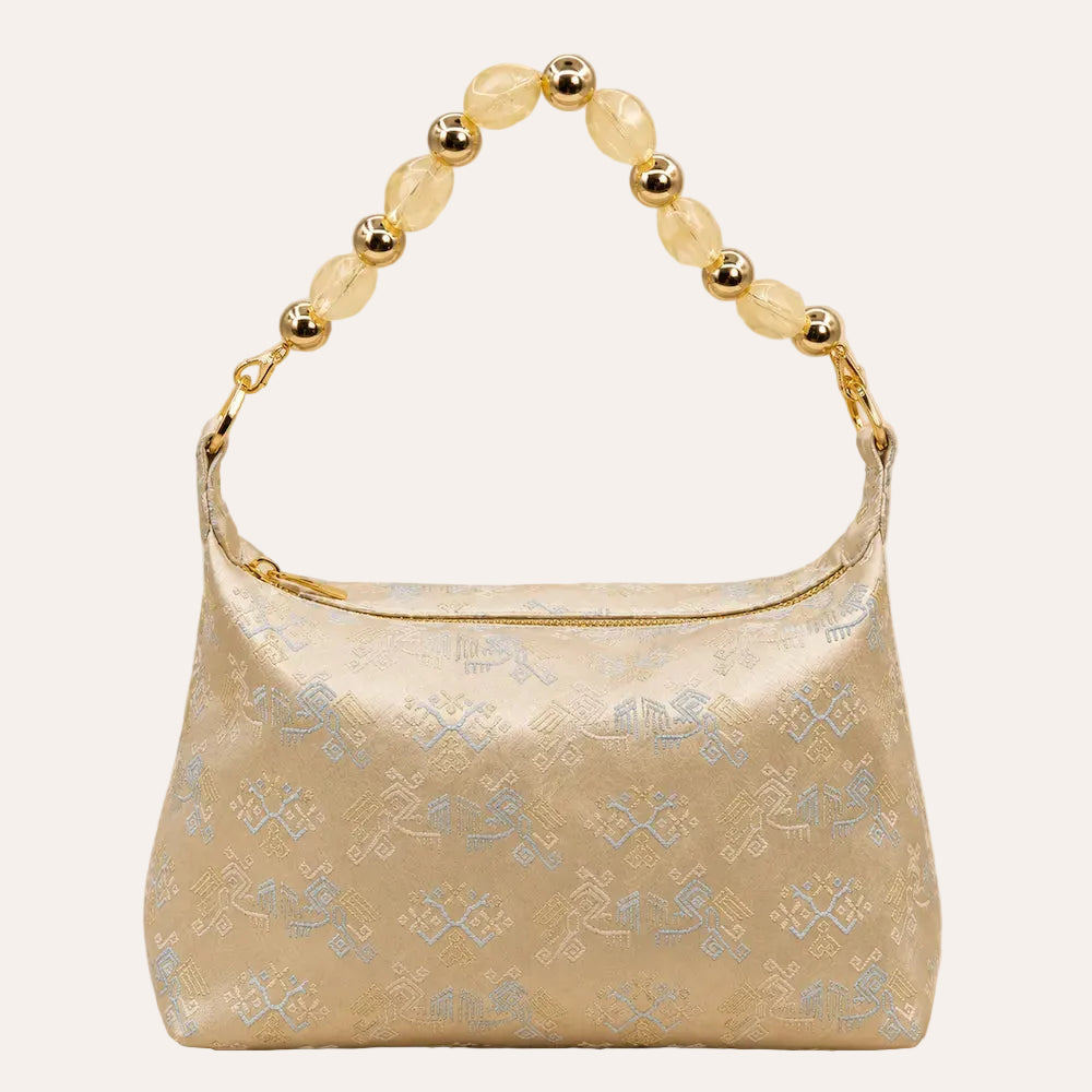 Celeste Brocade Beaded Shoulder Bag