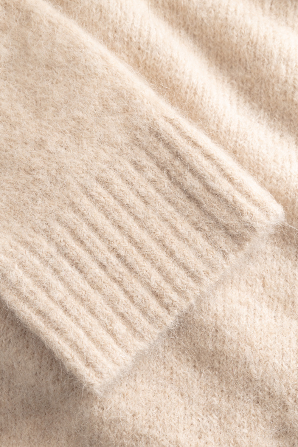 Soft Brushed High-Neck Cropped Cardigan