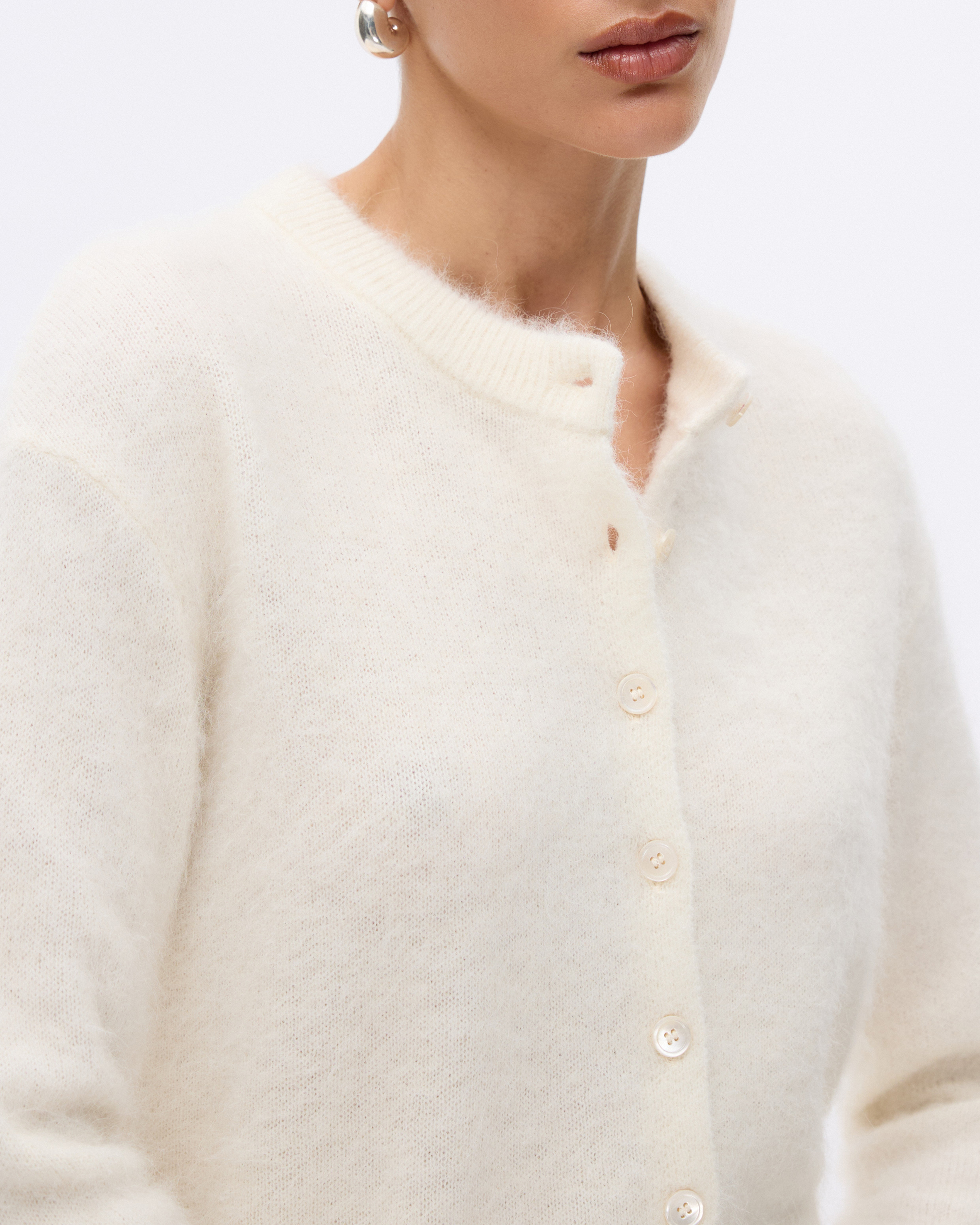 Alpaca Wool Blend Cardigan