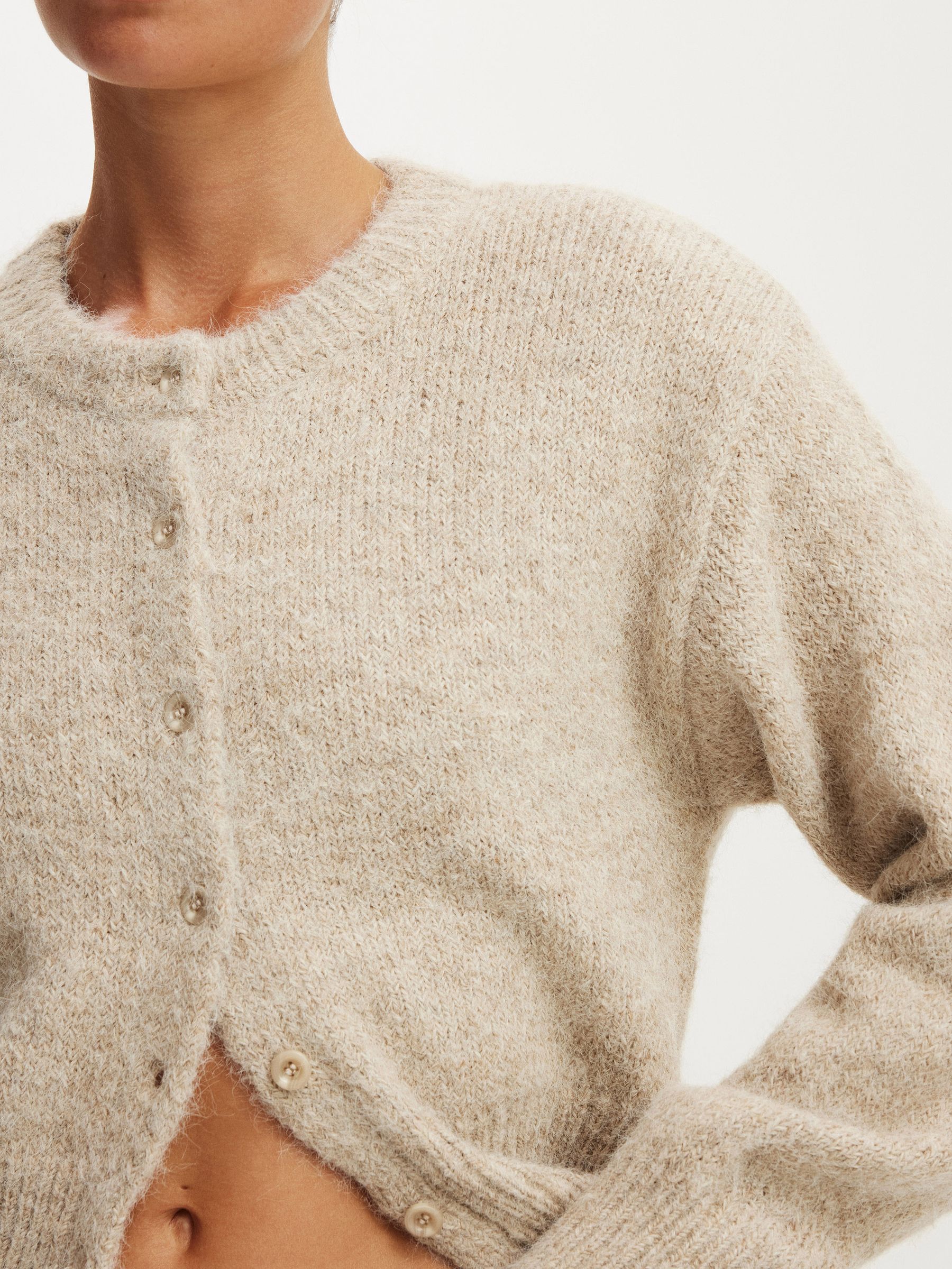 Alpaca Wool Blend Cardigan