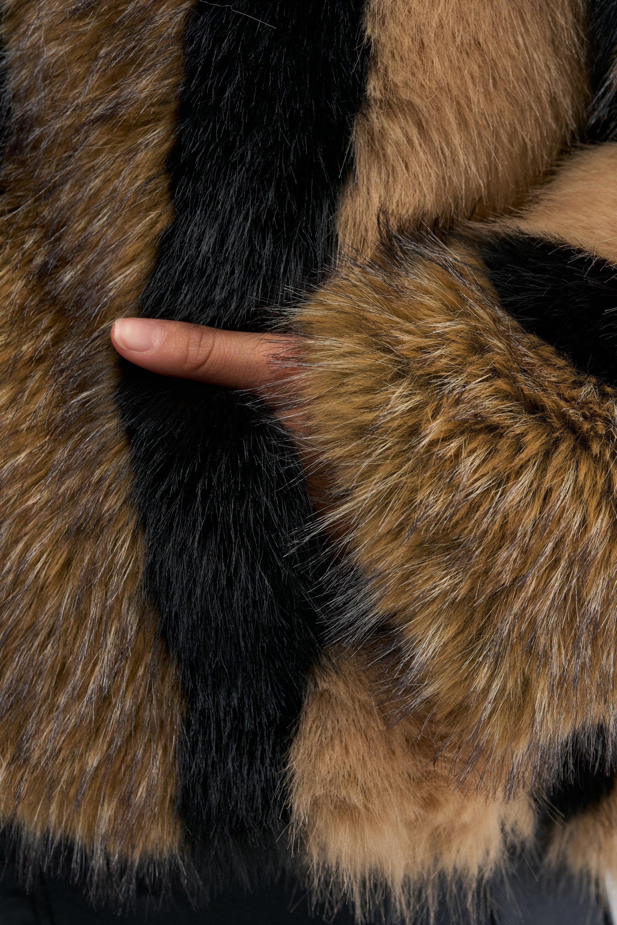 Hurricane Patchwork Faux Fur