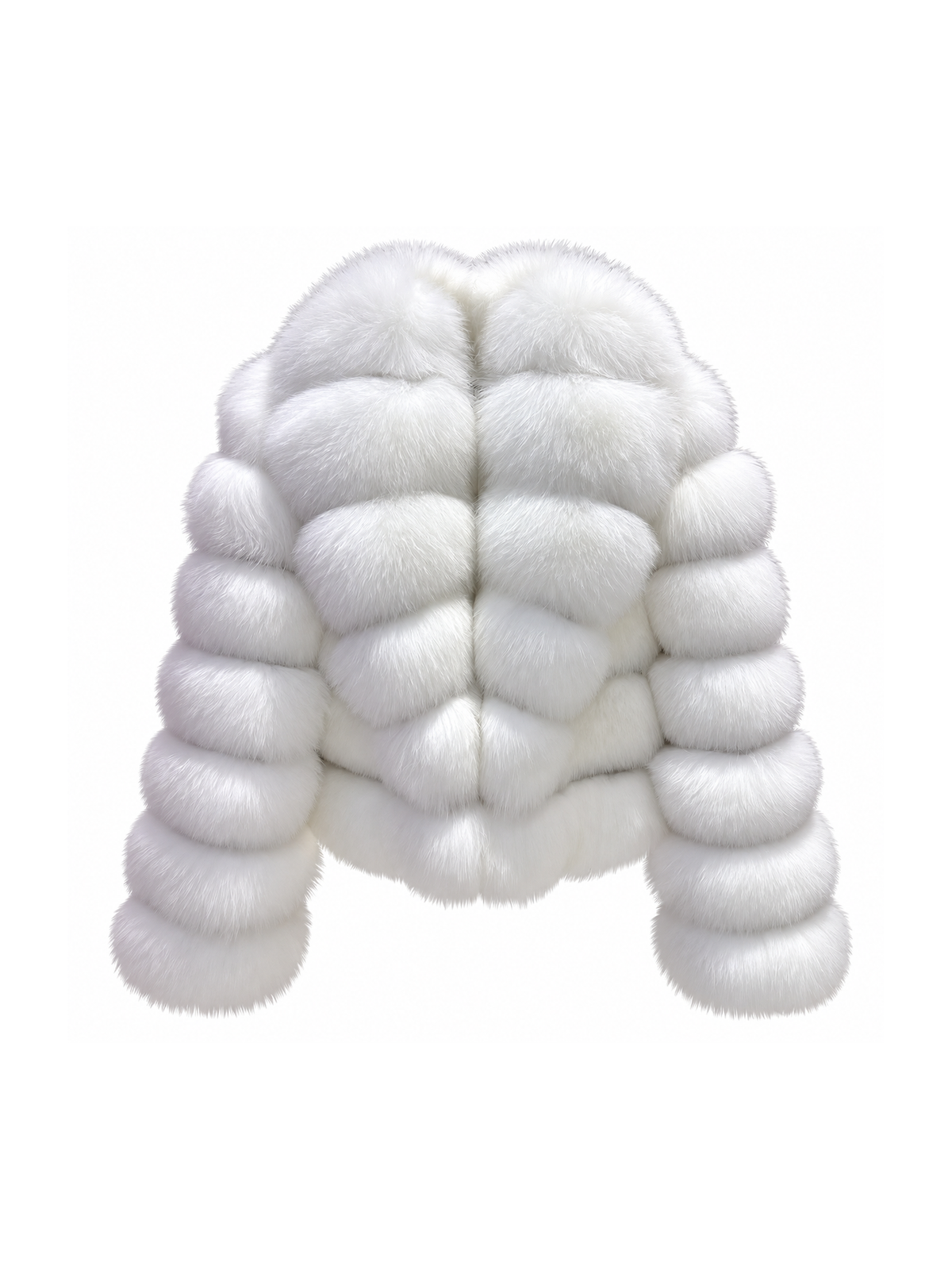 Bubble Rows Collar Coat