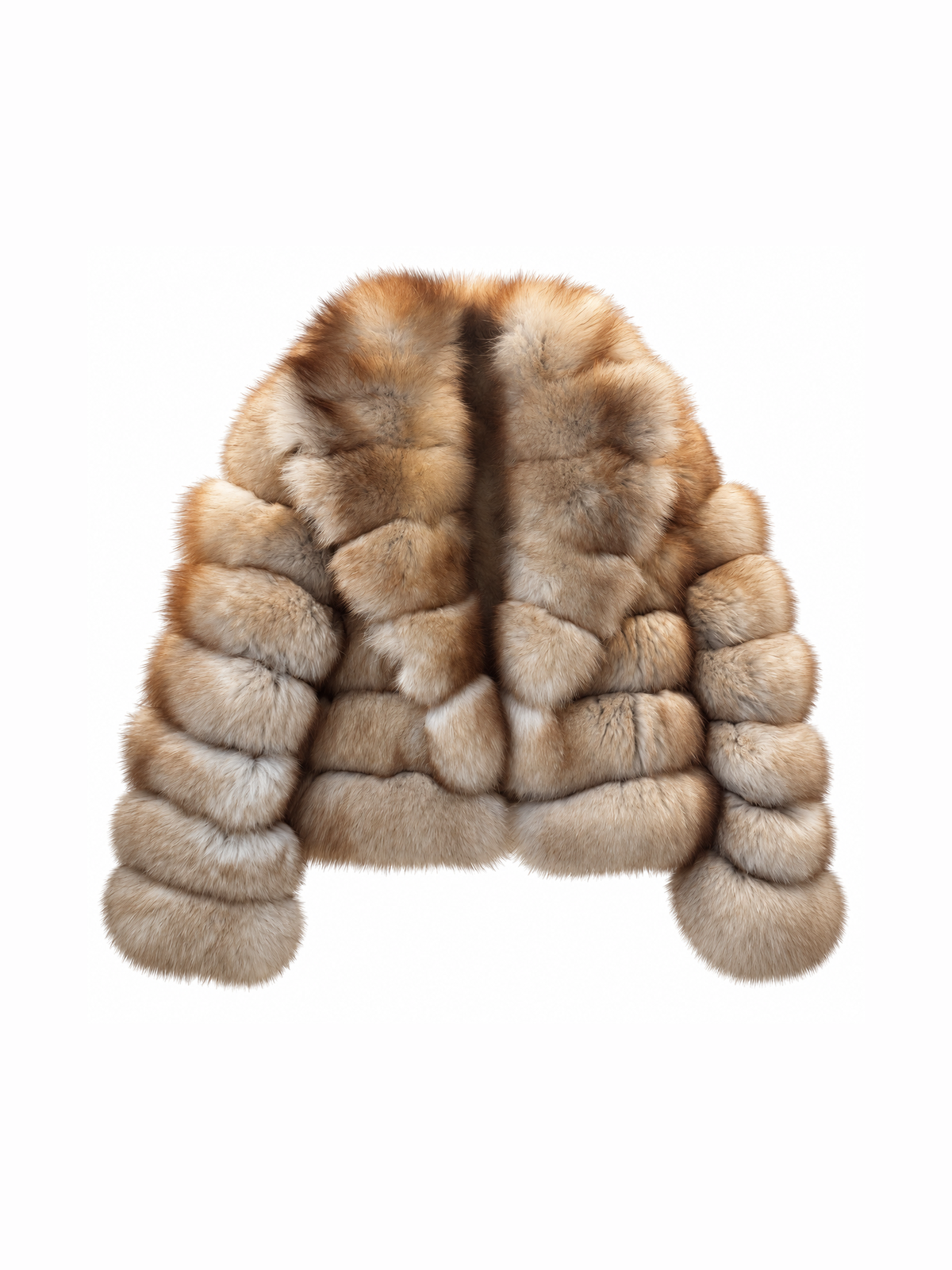 Bubble Rows Collar Coat