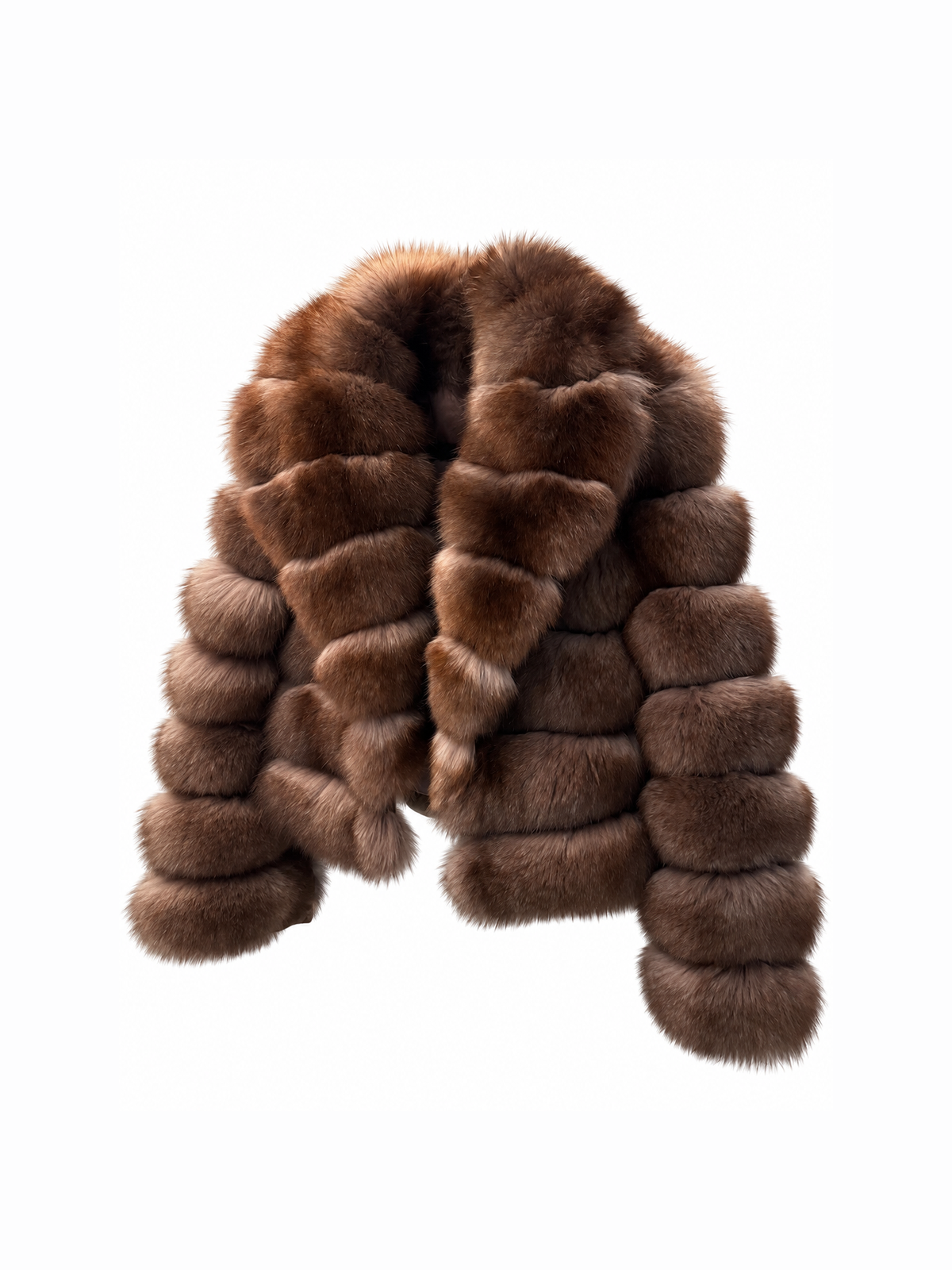 Bubble Rows Collar Coat