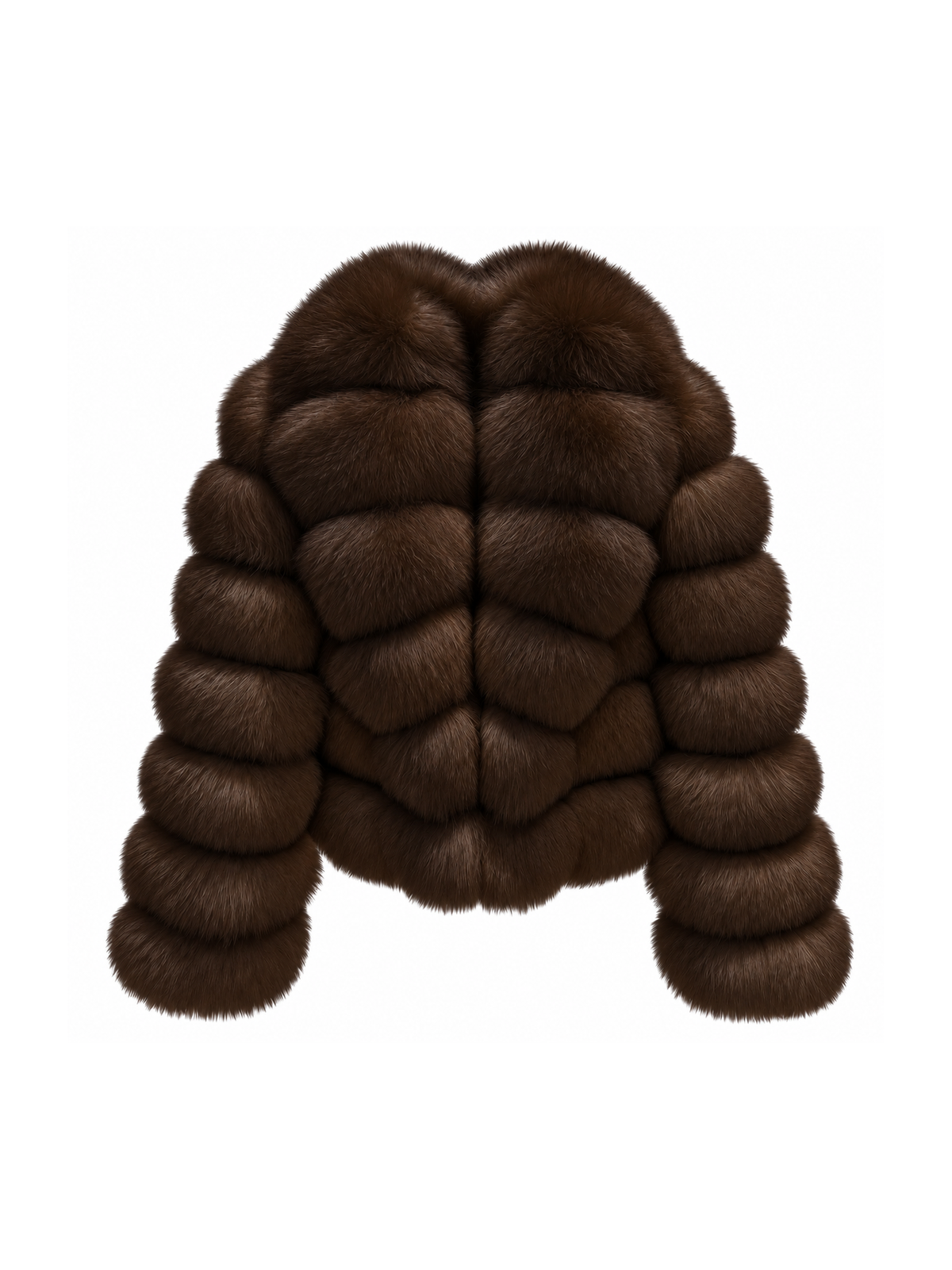 Bubble Rows Collar Coat