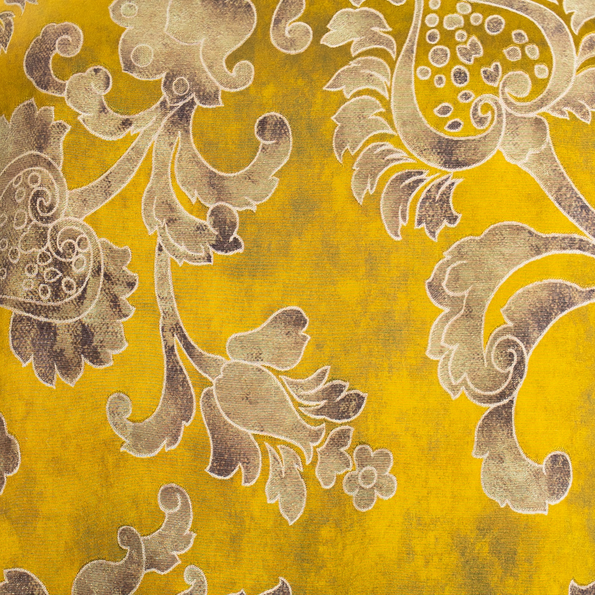 Vintage Long Damask Wool Blend Kimono 