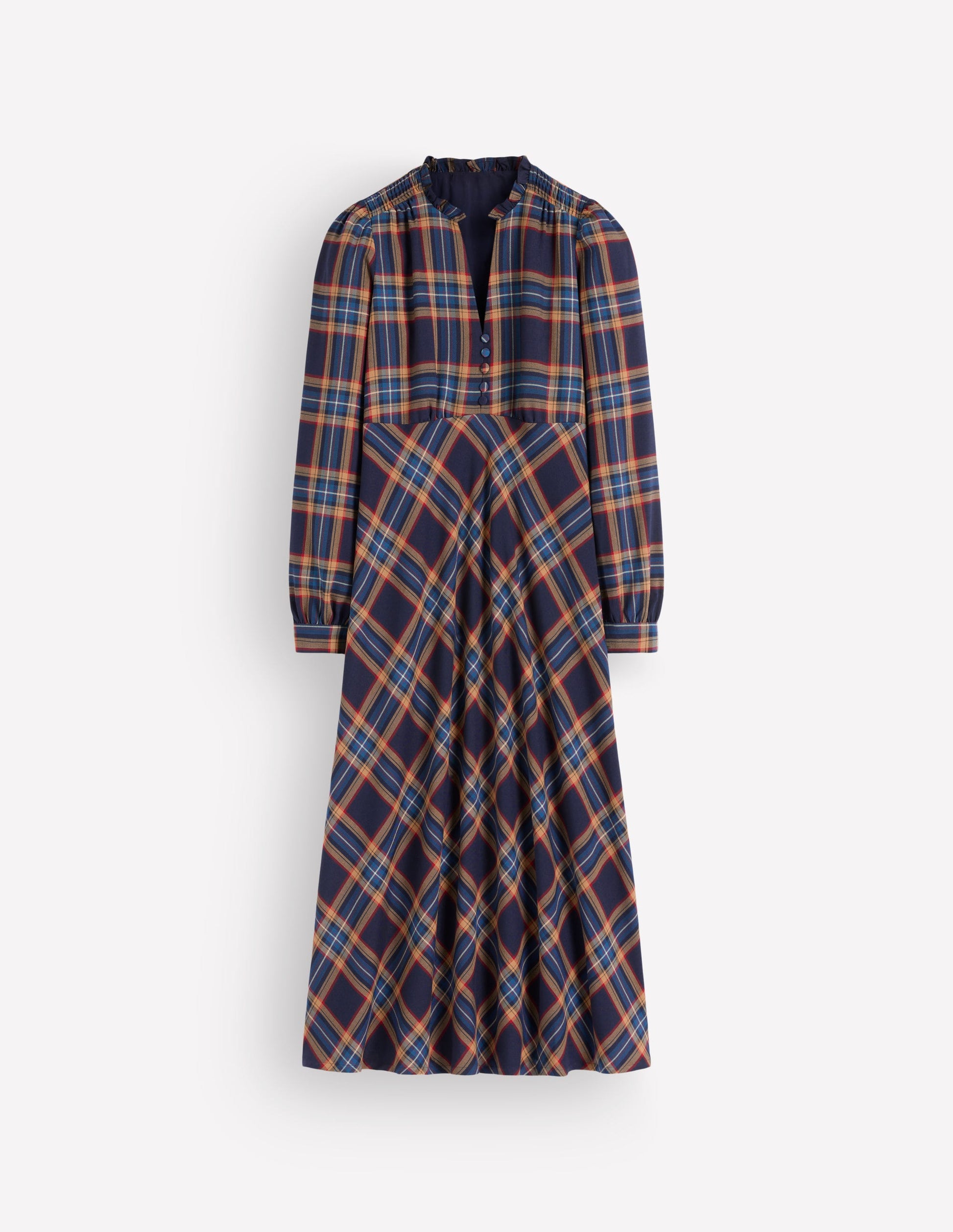 Cassie Checked Tea Dress