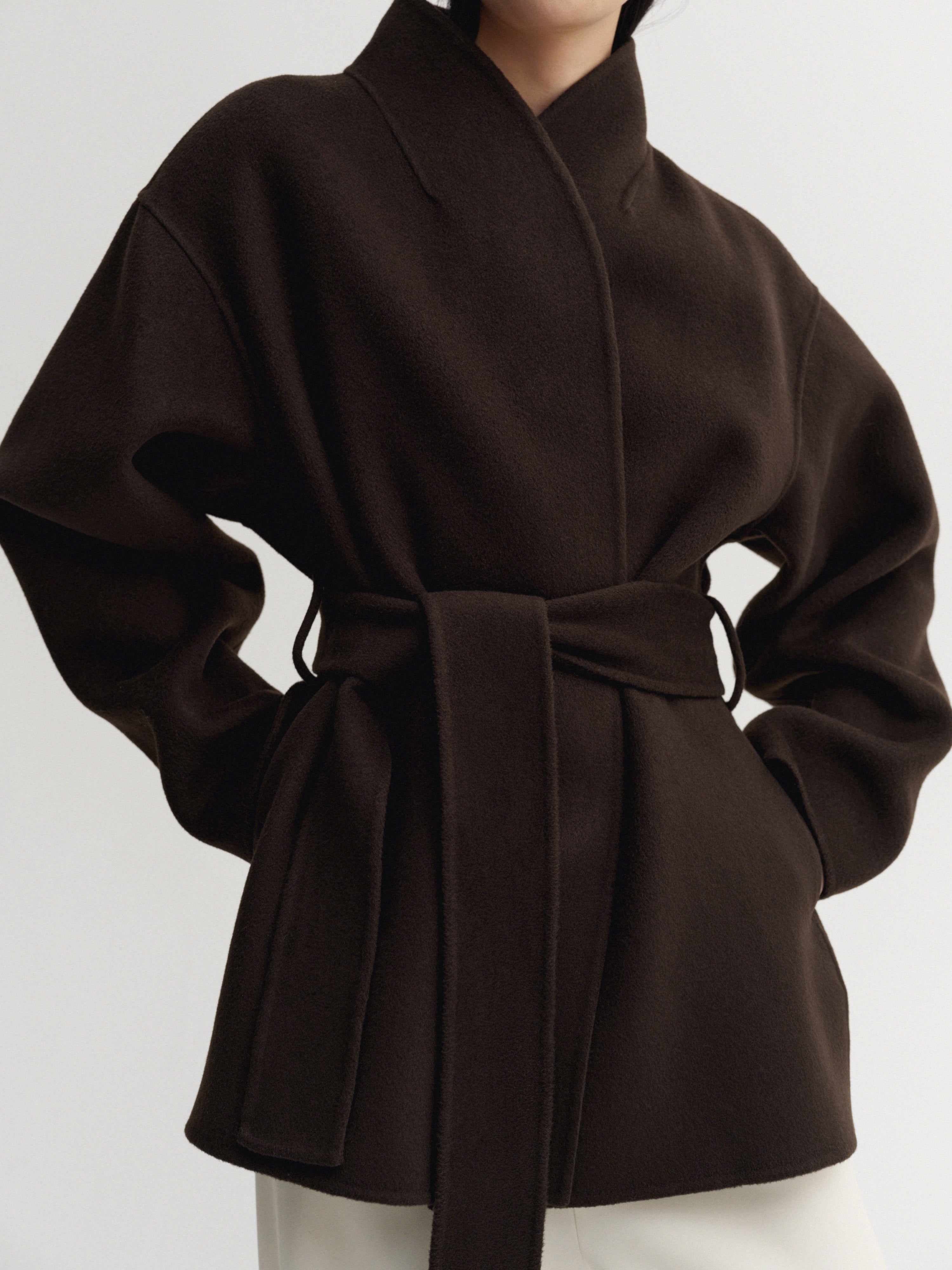 Minimalist Belted Coat