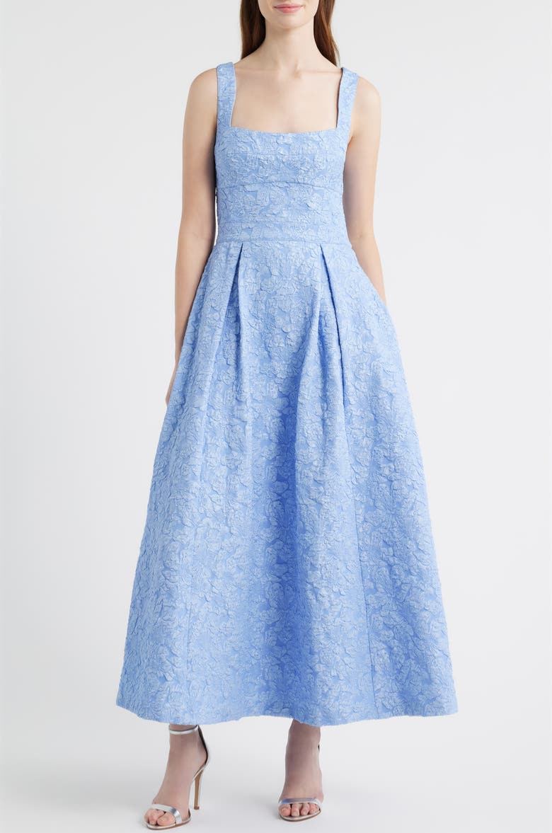 Floral Jacquard Gown