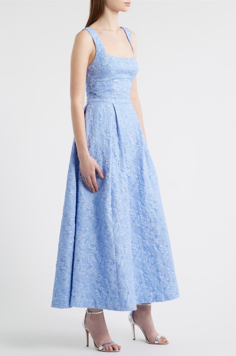 Floral Jacquard Gown