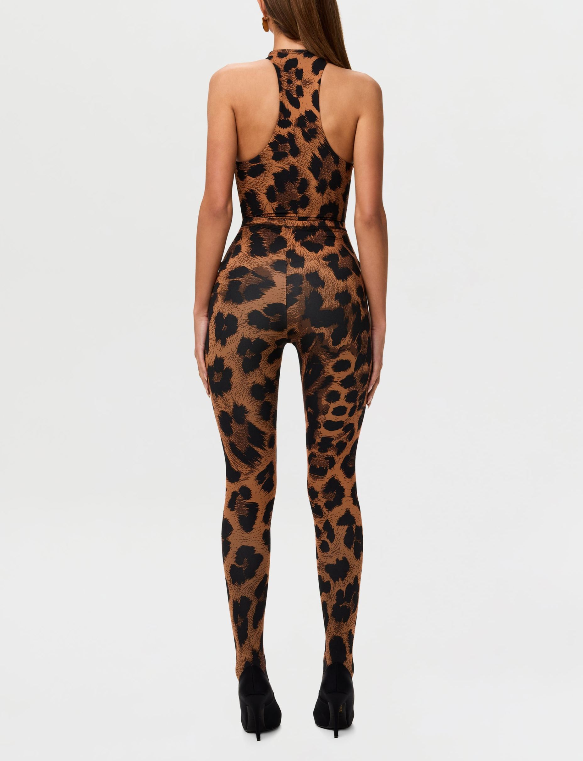 Naked Leopard Mock Neck Top & Tights