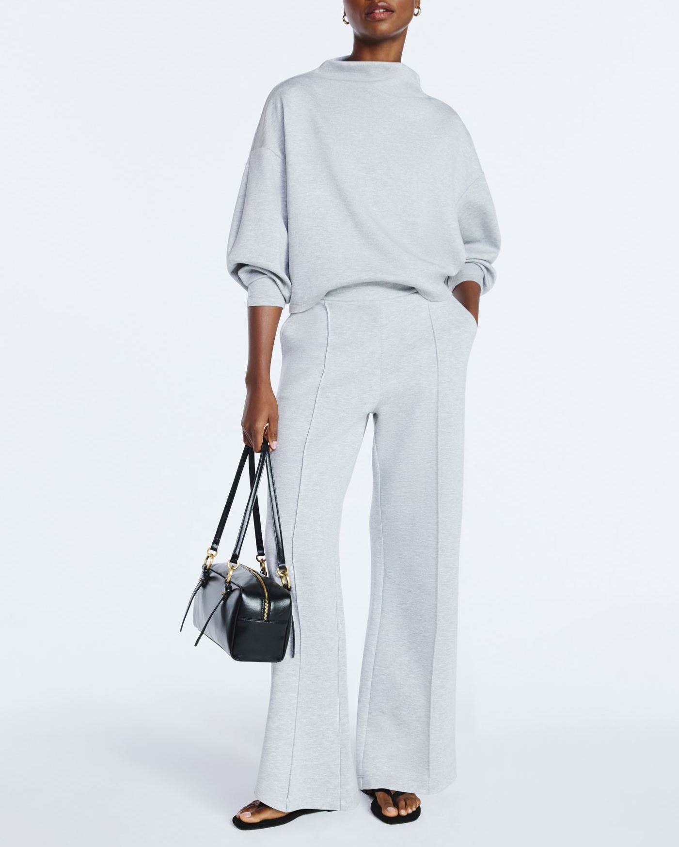 Women's New Zip Neck Top & Sweatpants