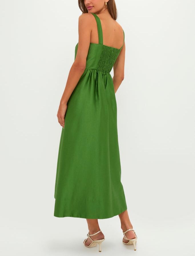 Modern Romance Square Neck Midi Dress