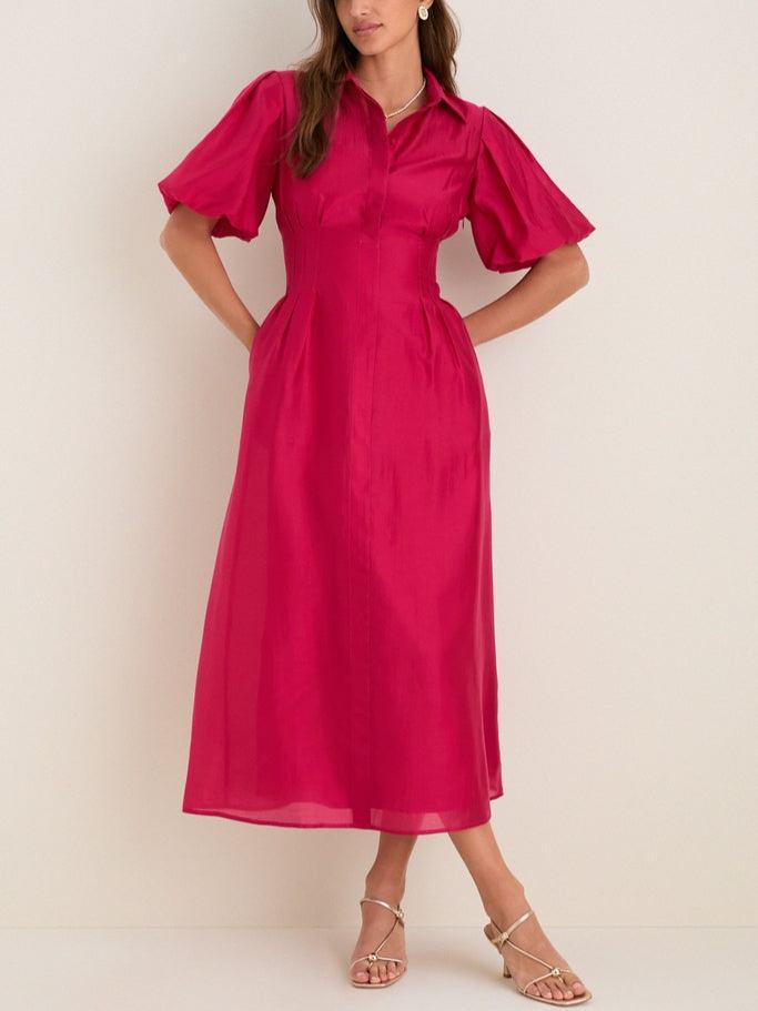 Navy Eyelet Delaney Dress