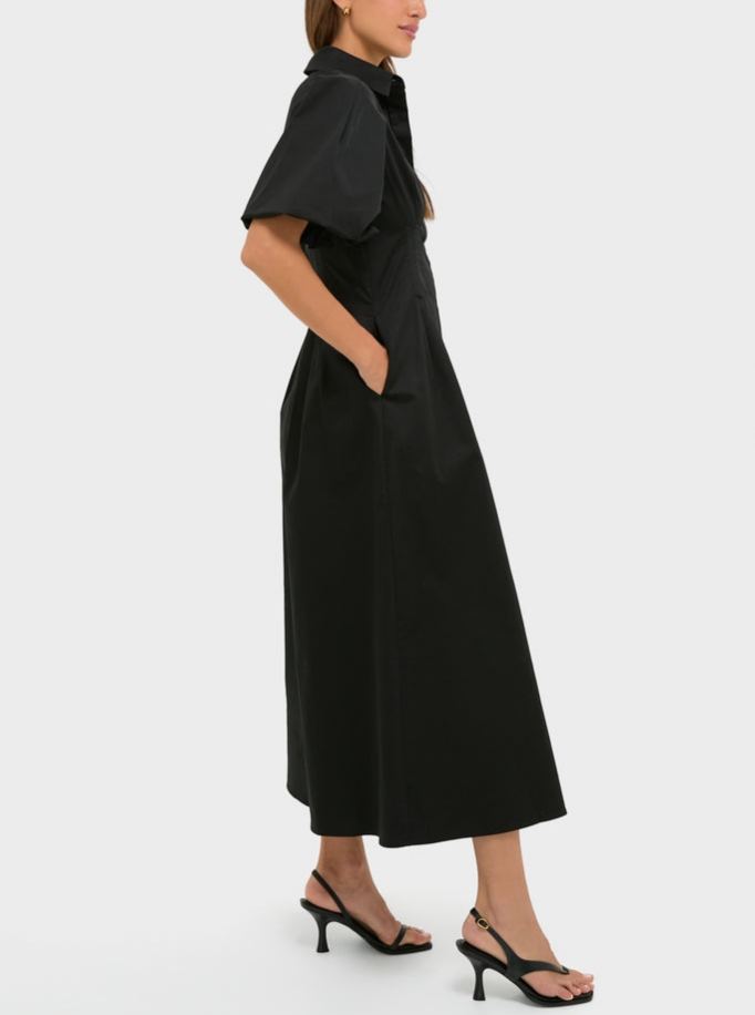 Navy Eyelet Delaney Dress