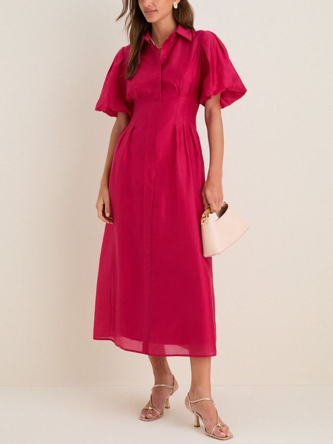 Navy Eyelet Delaney Dress