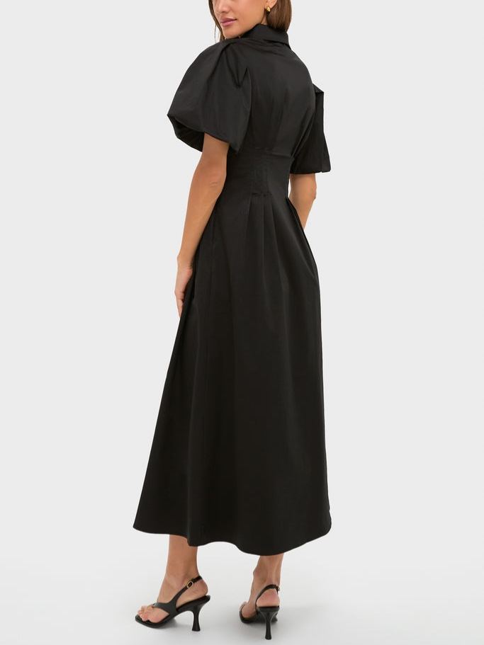 Navy Eyelet Delaney Dress