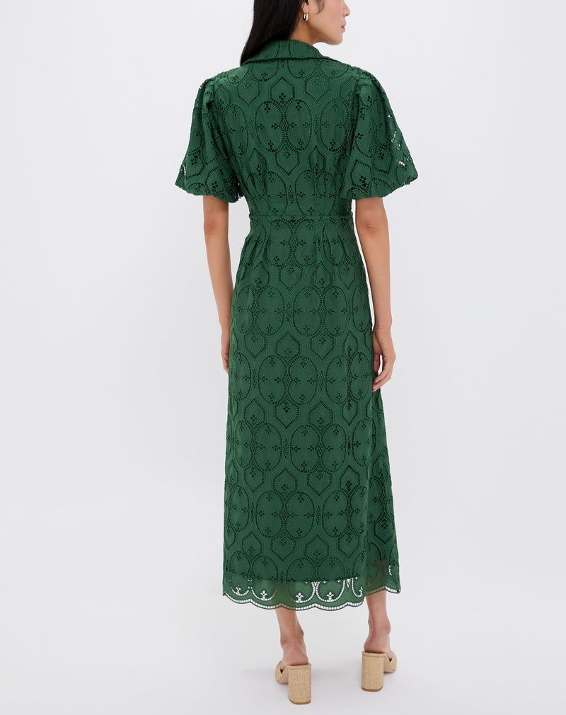 Navy Eyelet Delaney Dress