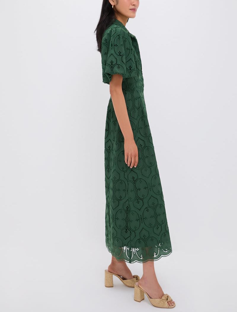 Navy Eyelet Delaney Dress