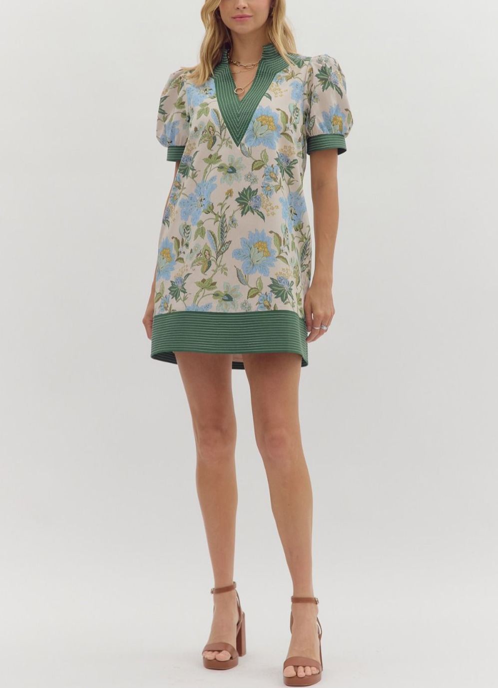 Happy As Can Be White Floral Dress