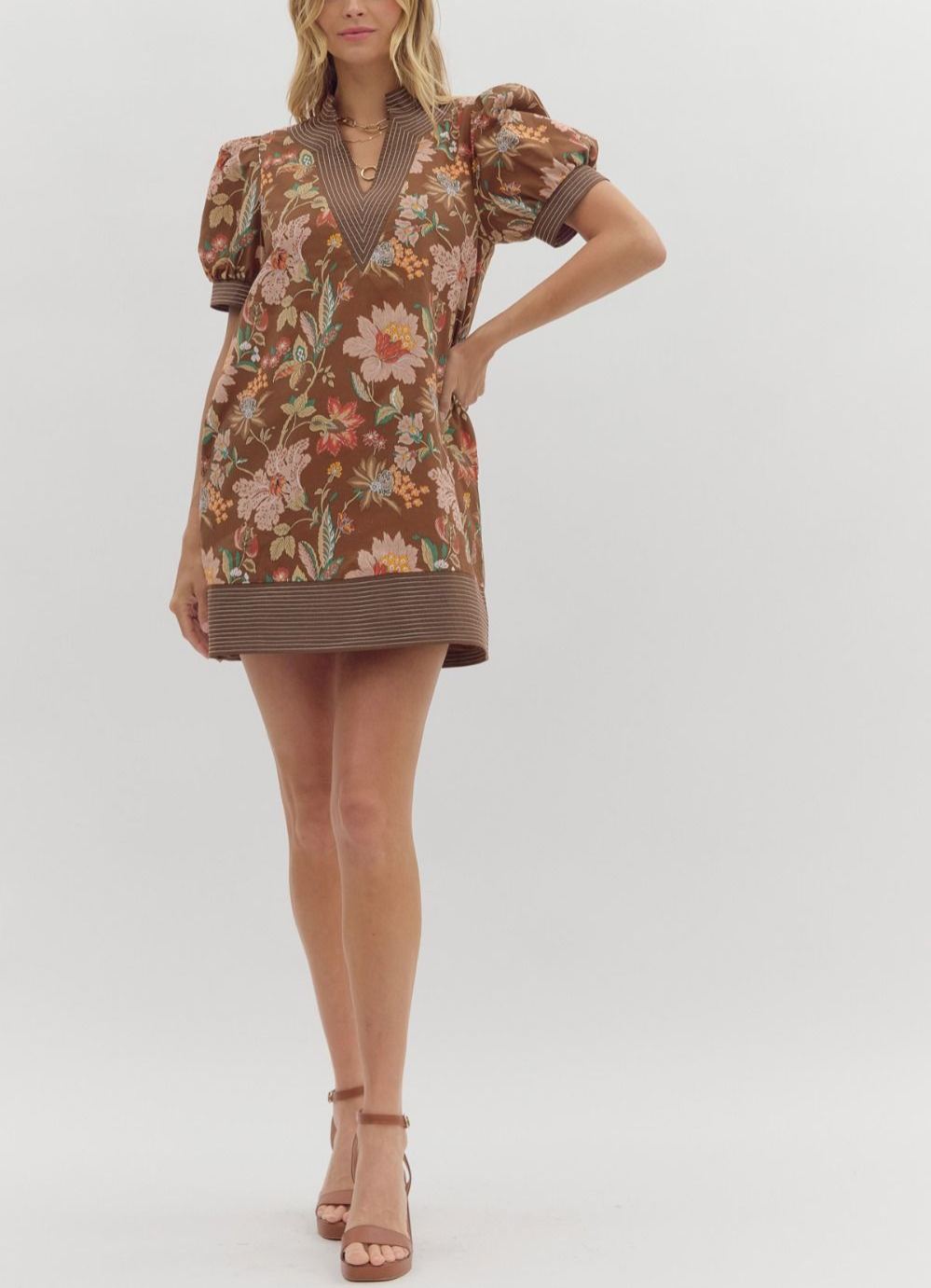 Happy As Can Be White Floral Dress