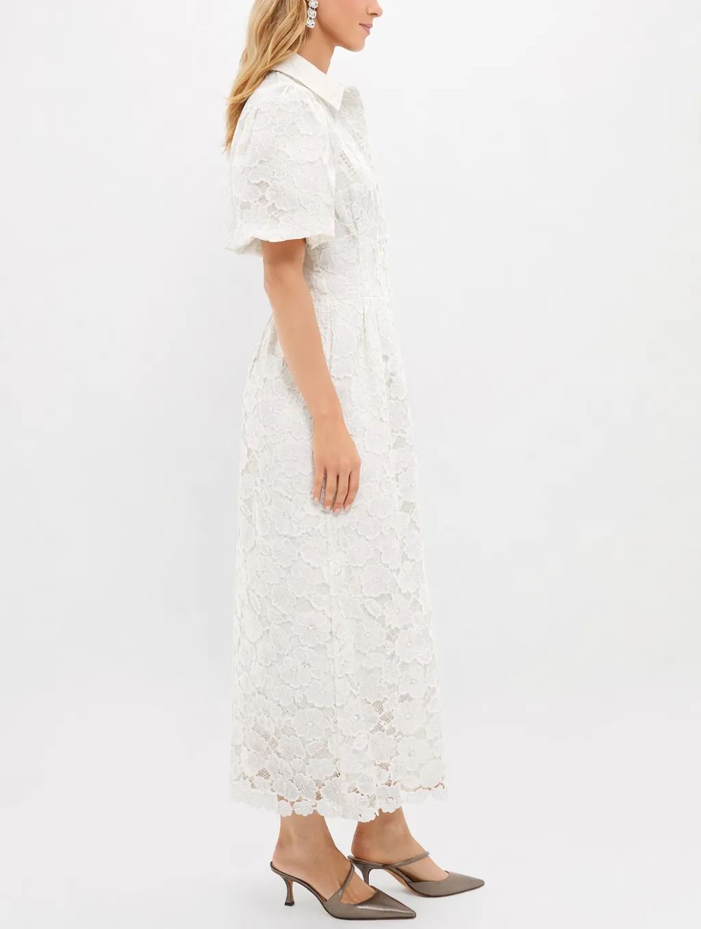 Navy Eyelet Delaney Dress