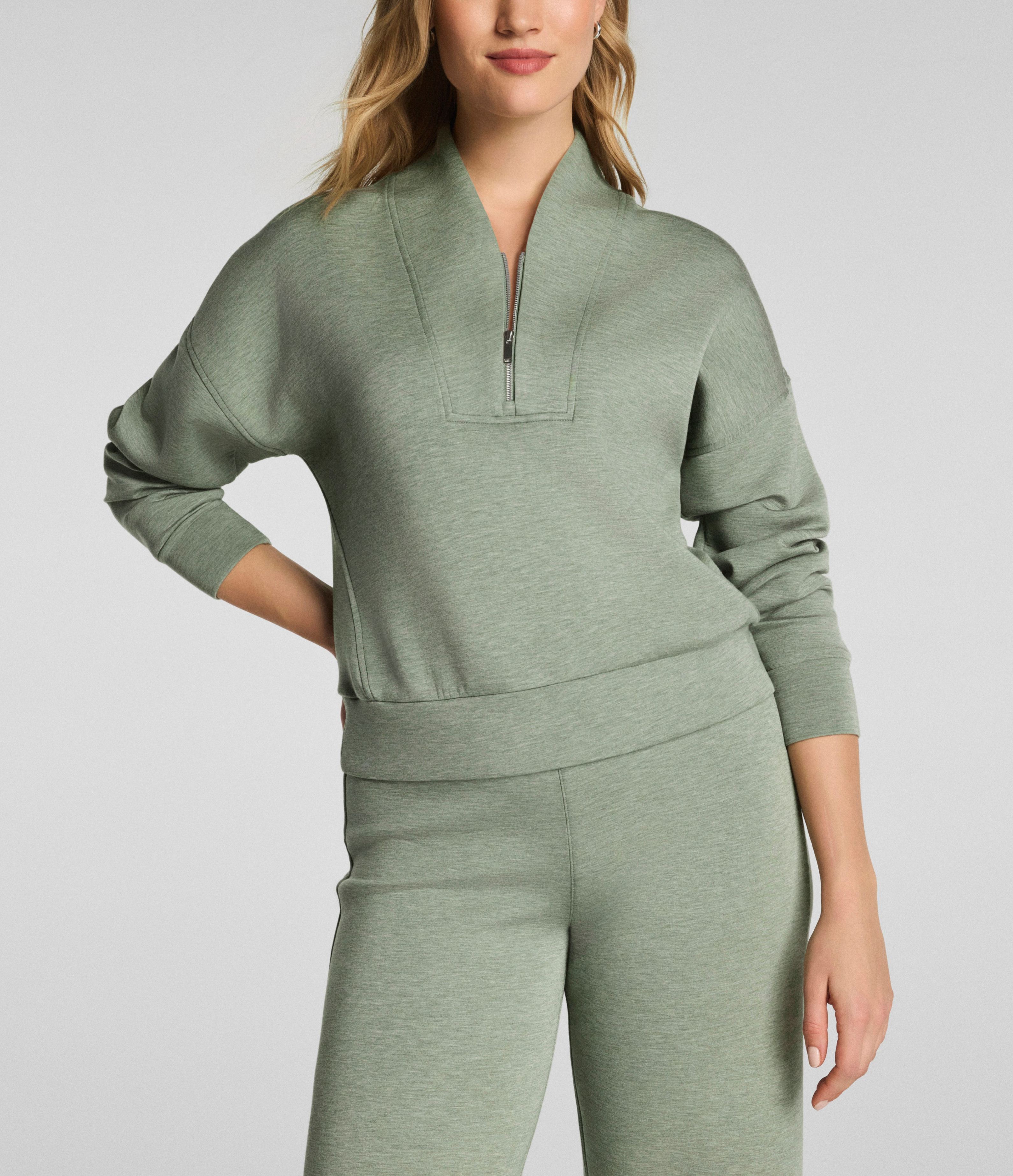 Effortless Chic Half-Zip Lounge Set