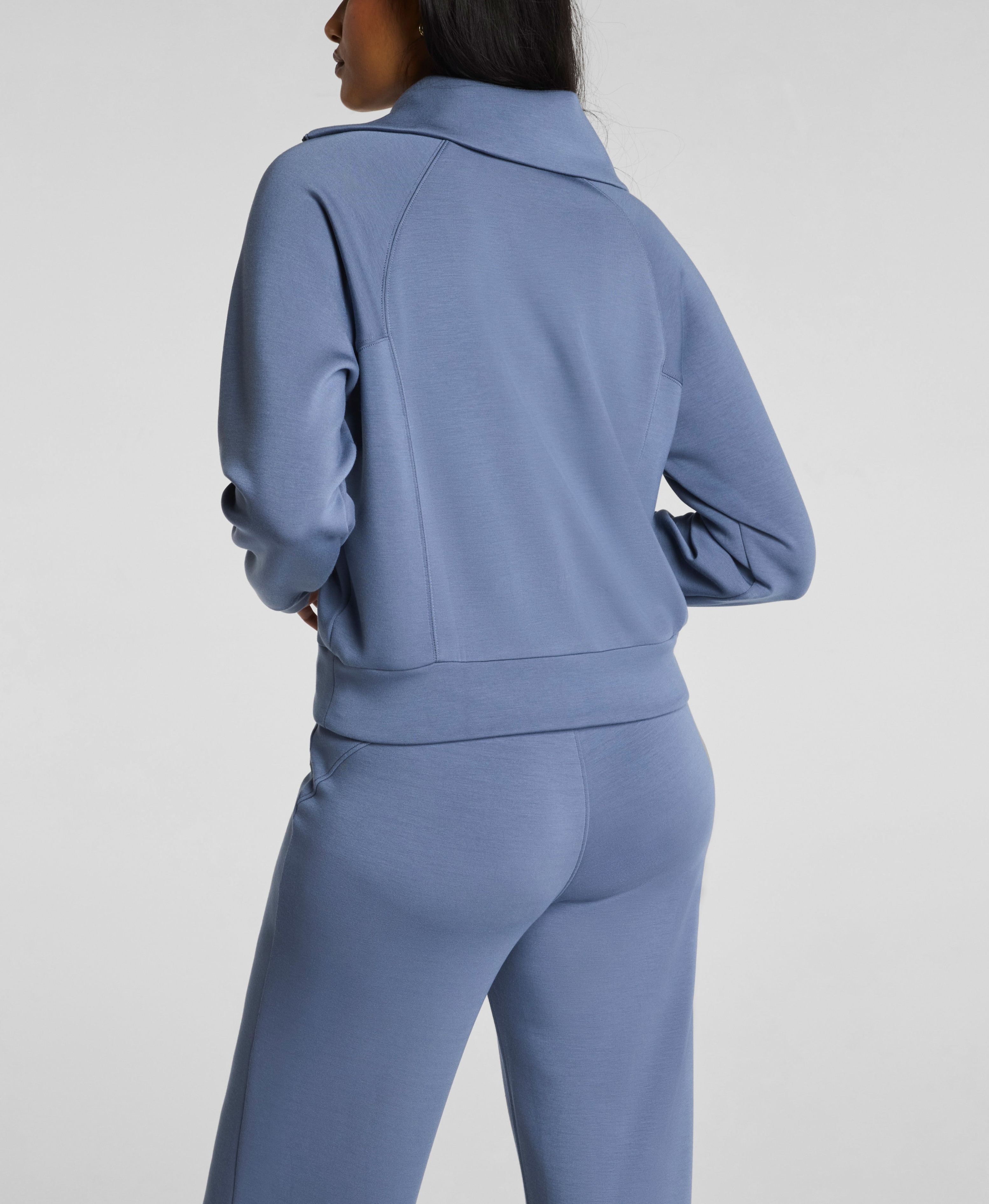 Half-Zip Crop Top & Wide Leg Lounge Set