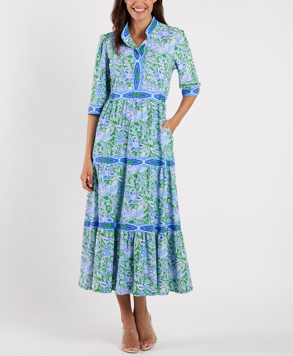 Elegant Floral Print Waist-Defined Candy Dress