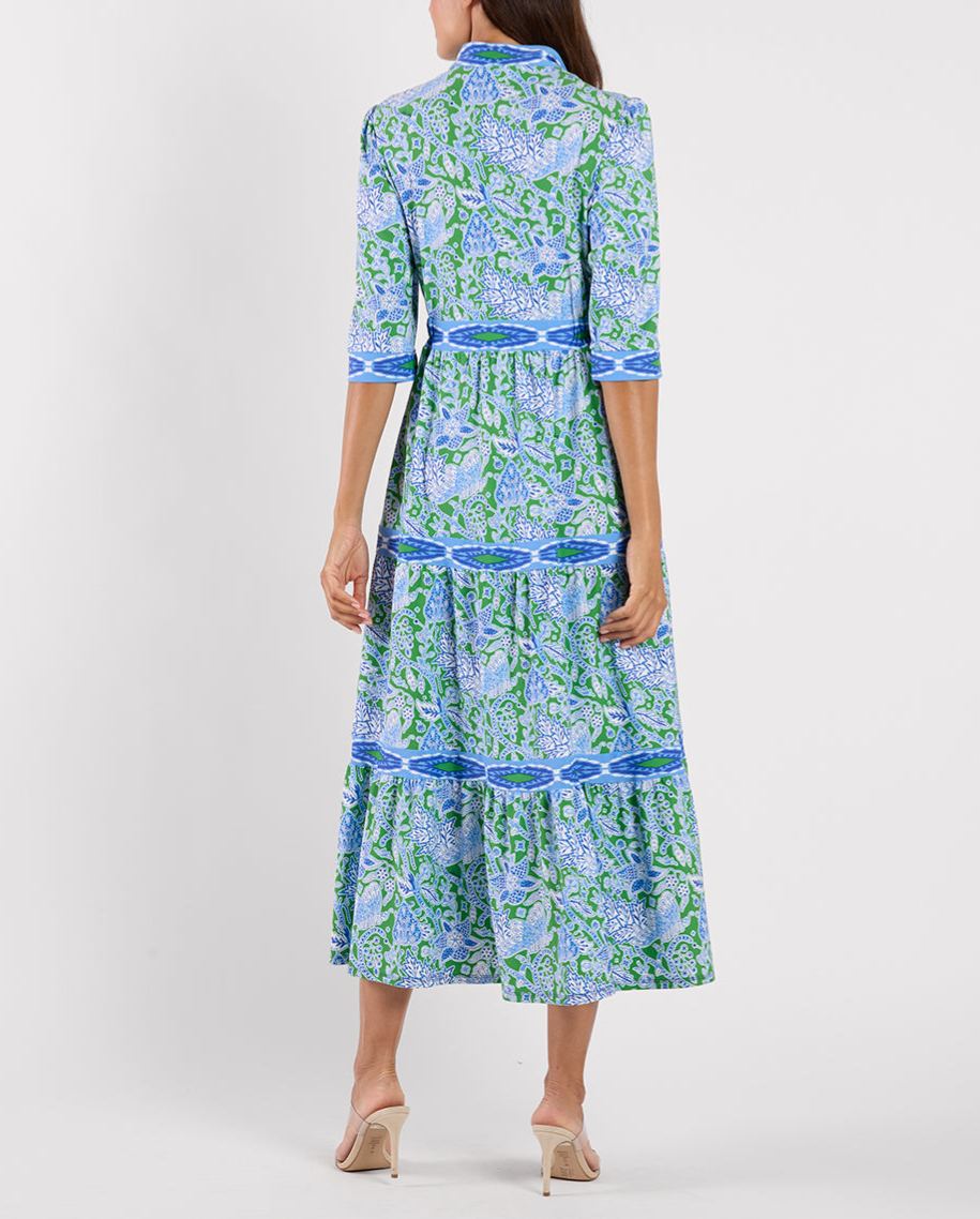 Elegant Floral Print Waist-Defined Candy Dress