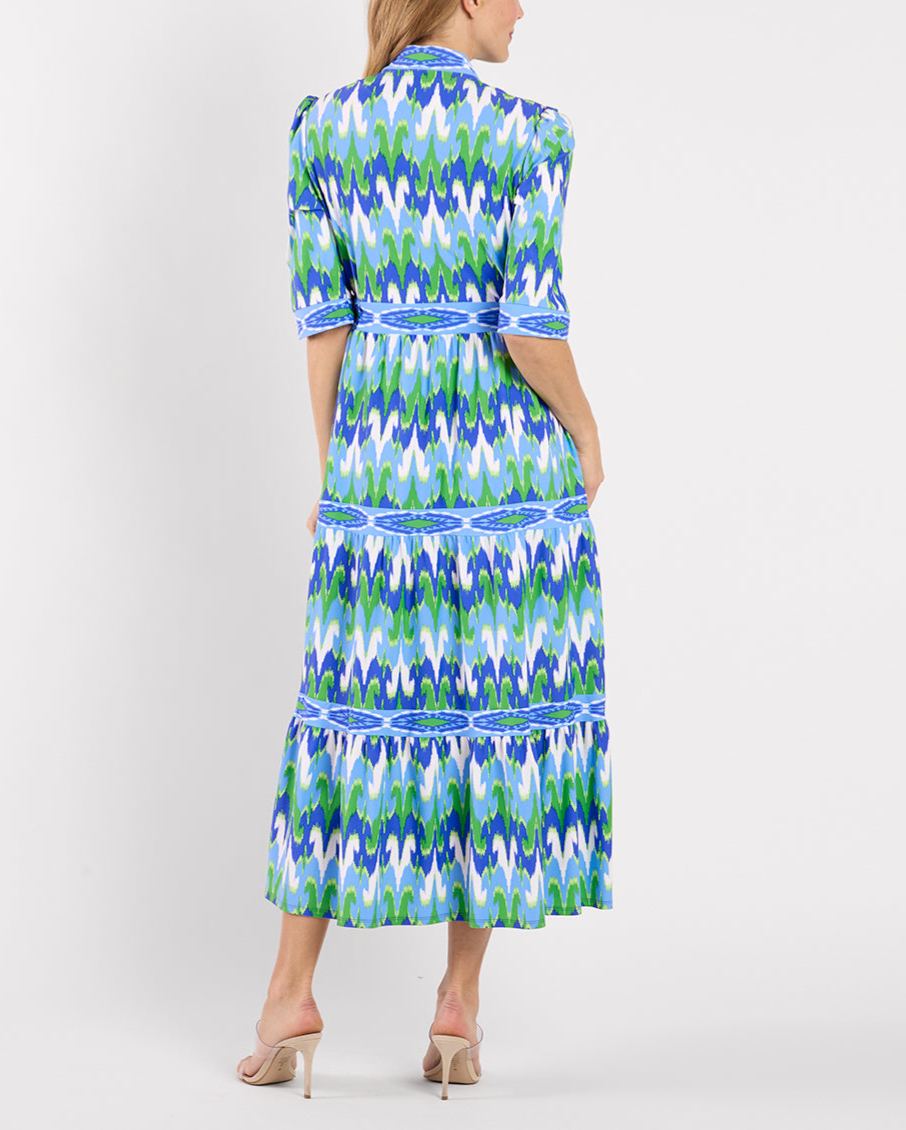 Elegant Floral Print Waist-Defined Candy Dress