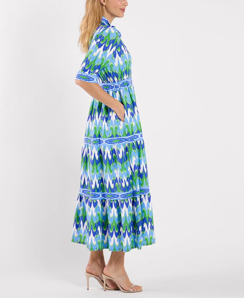 Elegant Floral Print Waist-Defined Candy Dress