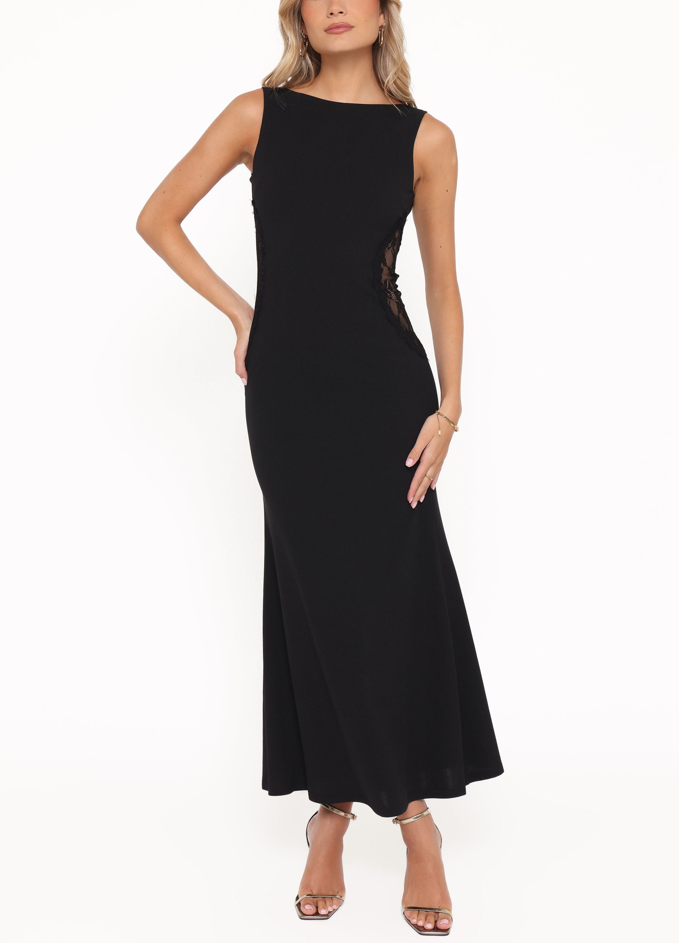 Elegant Lace Panel Bodycon Dress