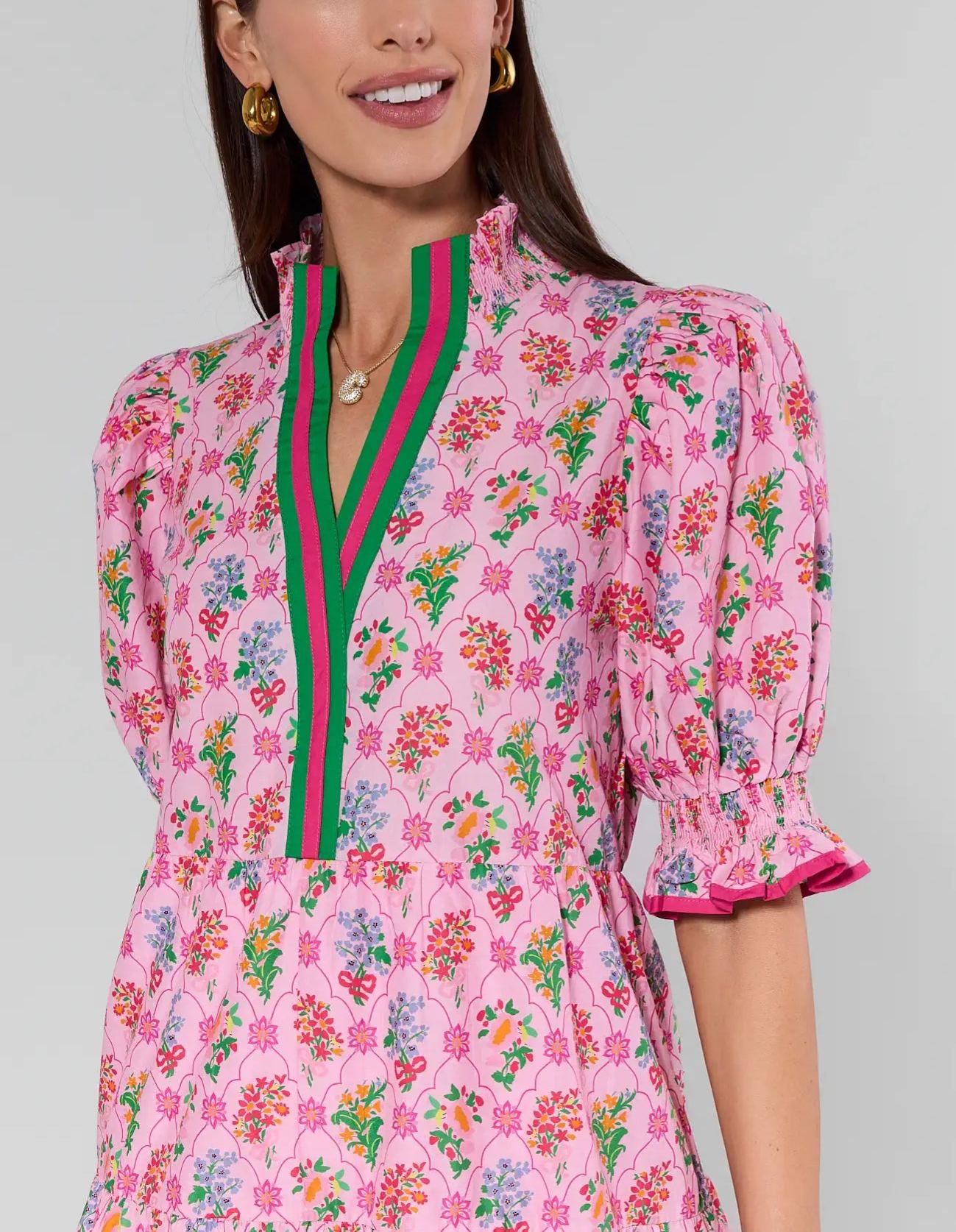 Stunning Pink Floral Dress