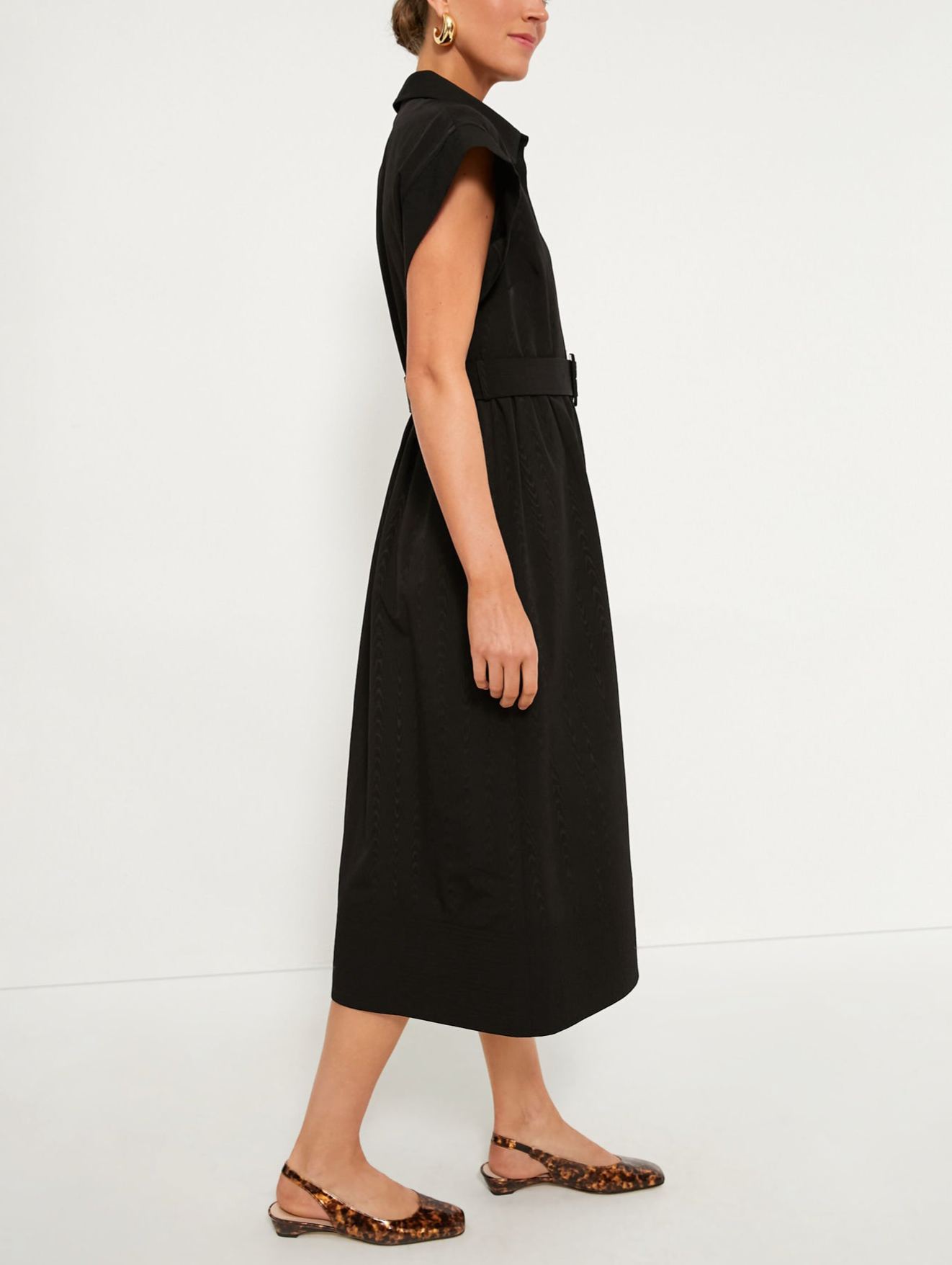 Classic Button-Up Belted Chloe Dress