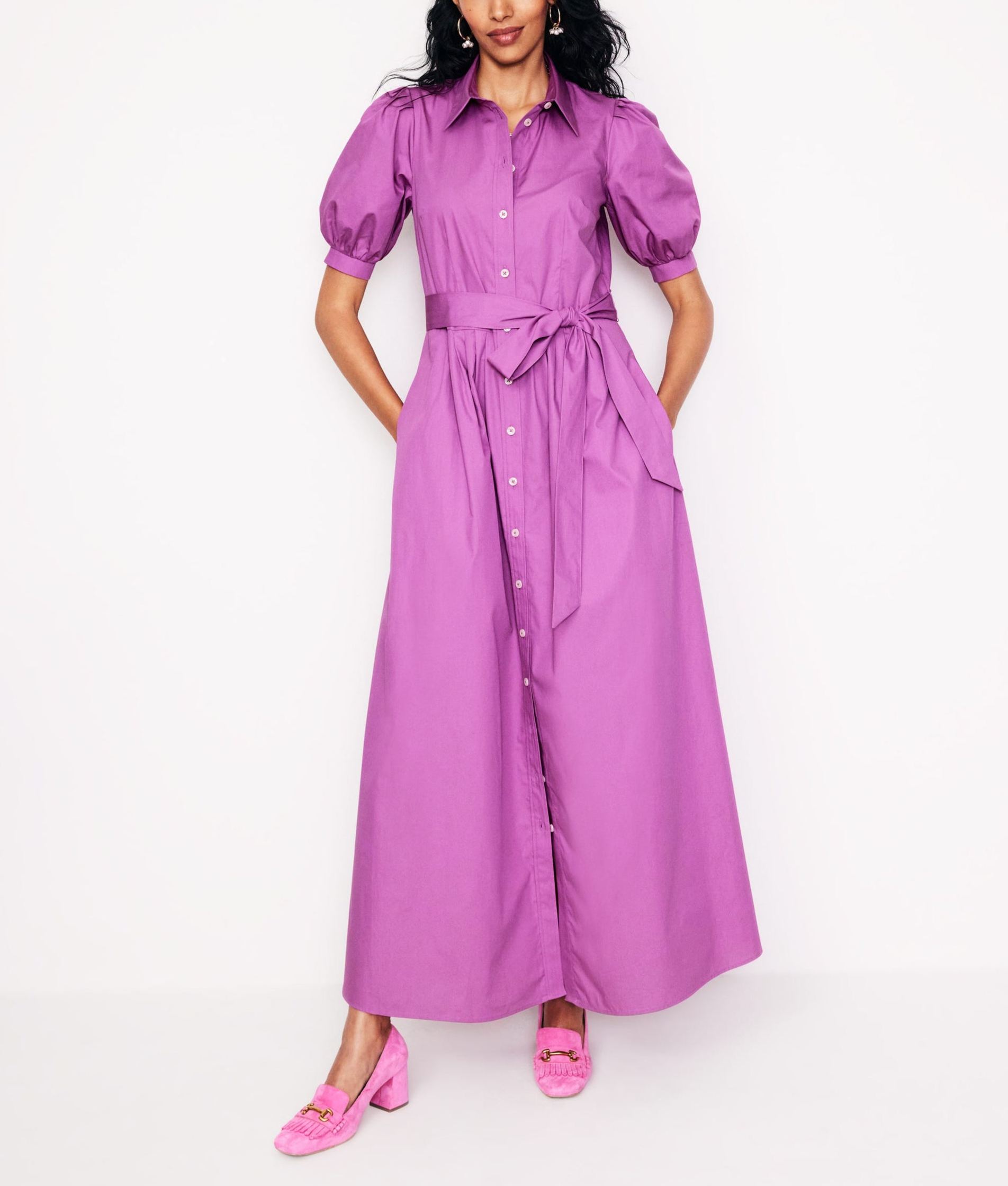 Alexa Maxi Shirt Dress