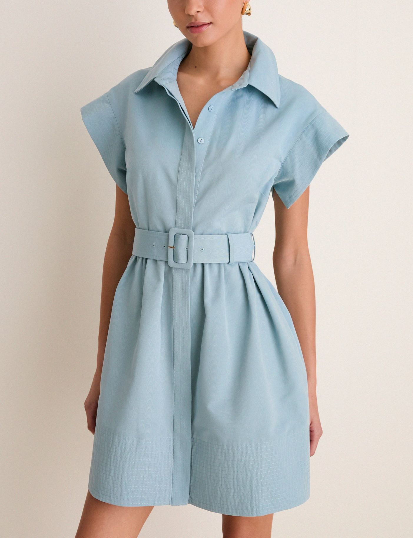 Slate Blue Mini Chloe Dress